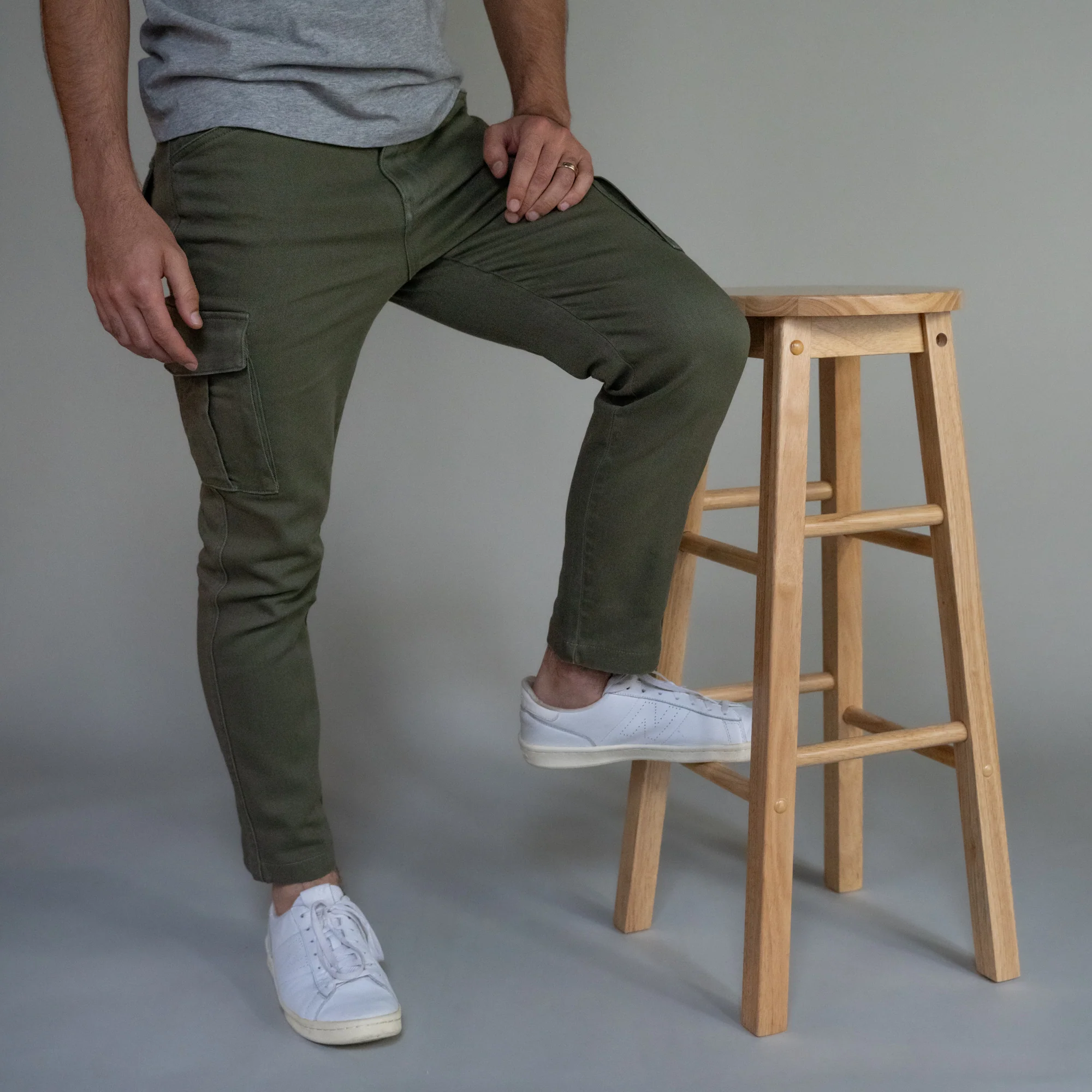 Cargo Pants - Olive - Image 4