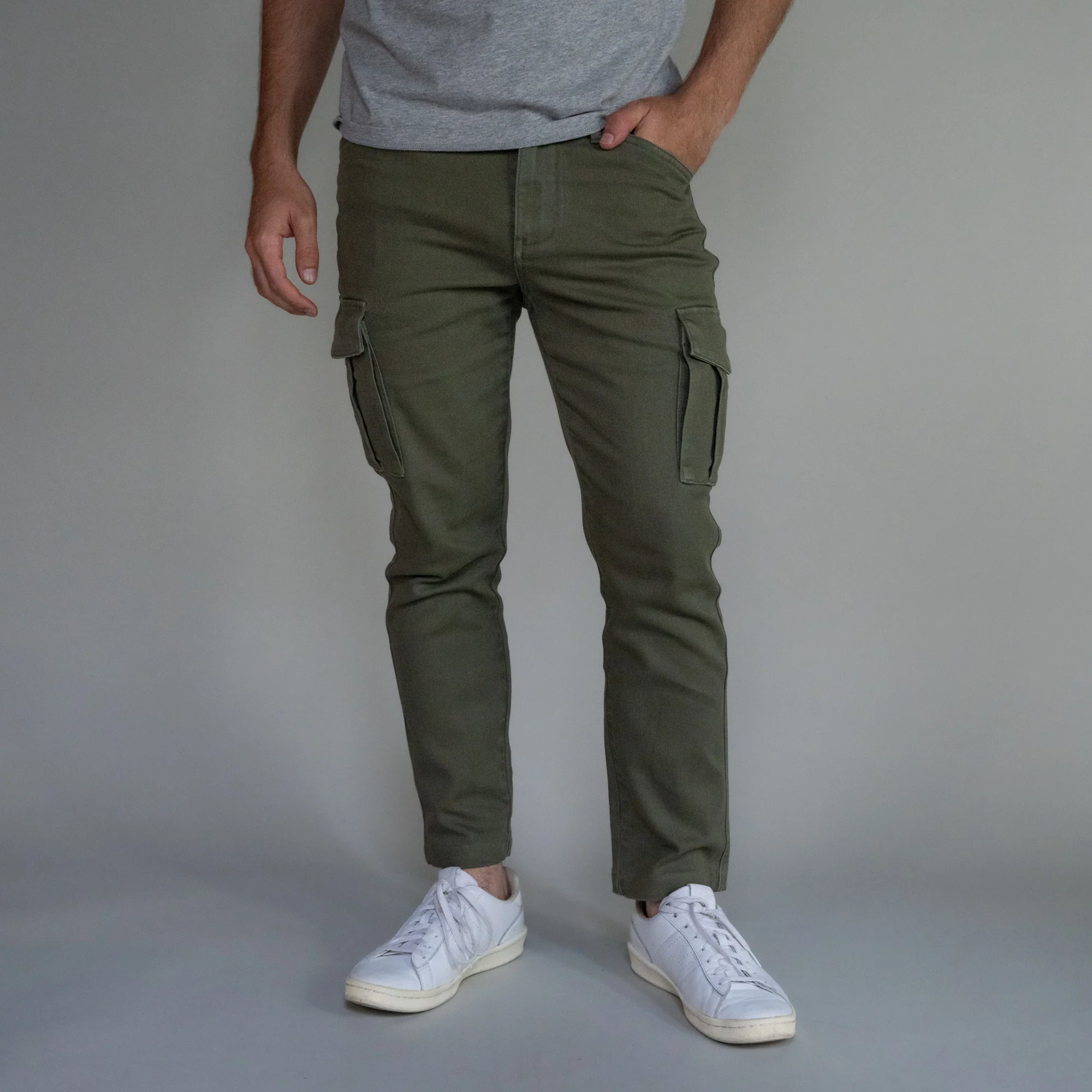 Cargo Pants - Olive - Image 7