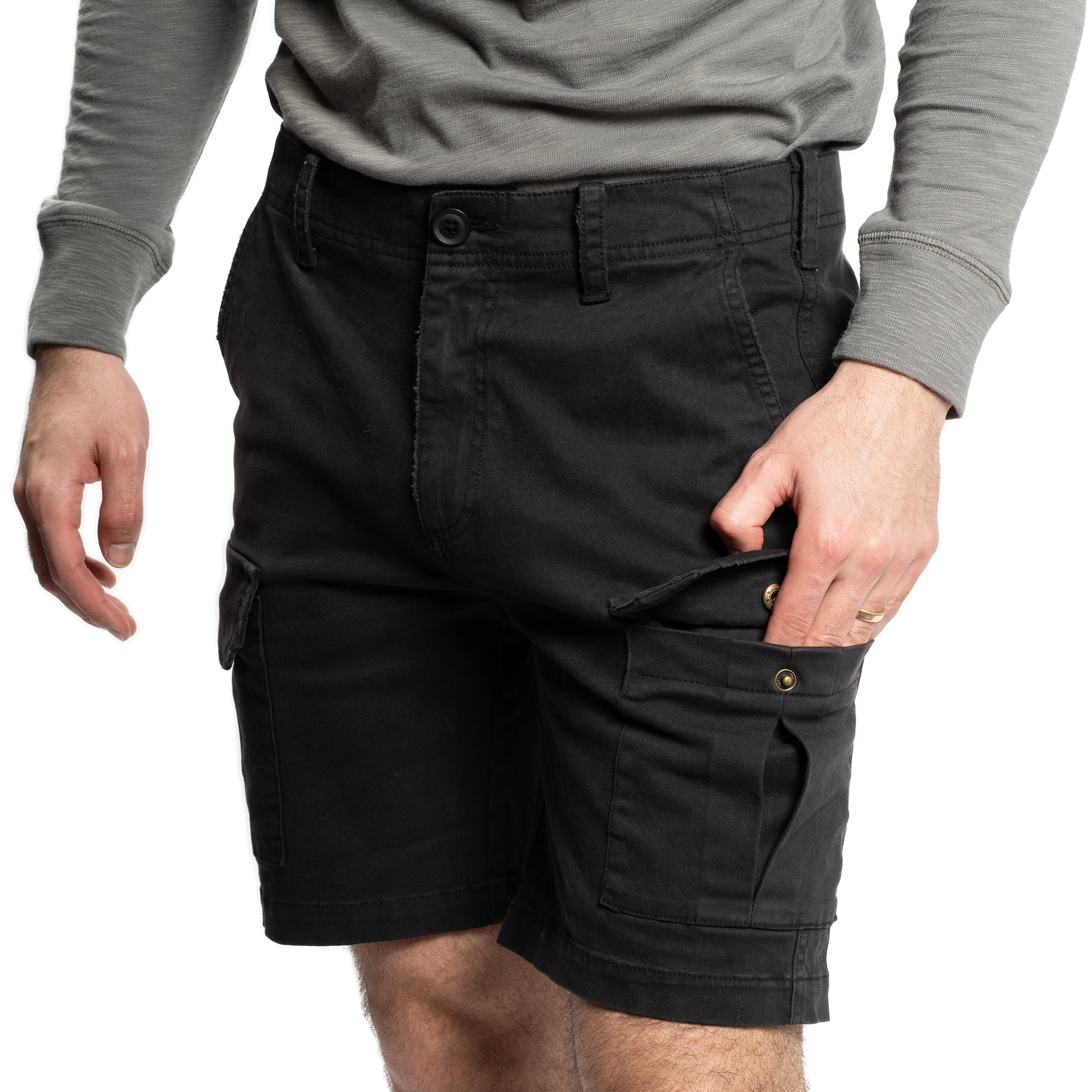 Cargo Shorts - Black - Image 6