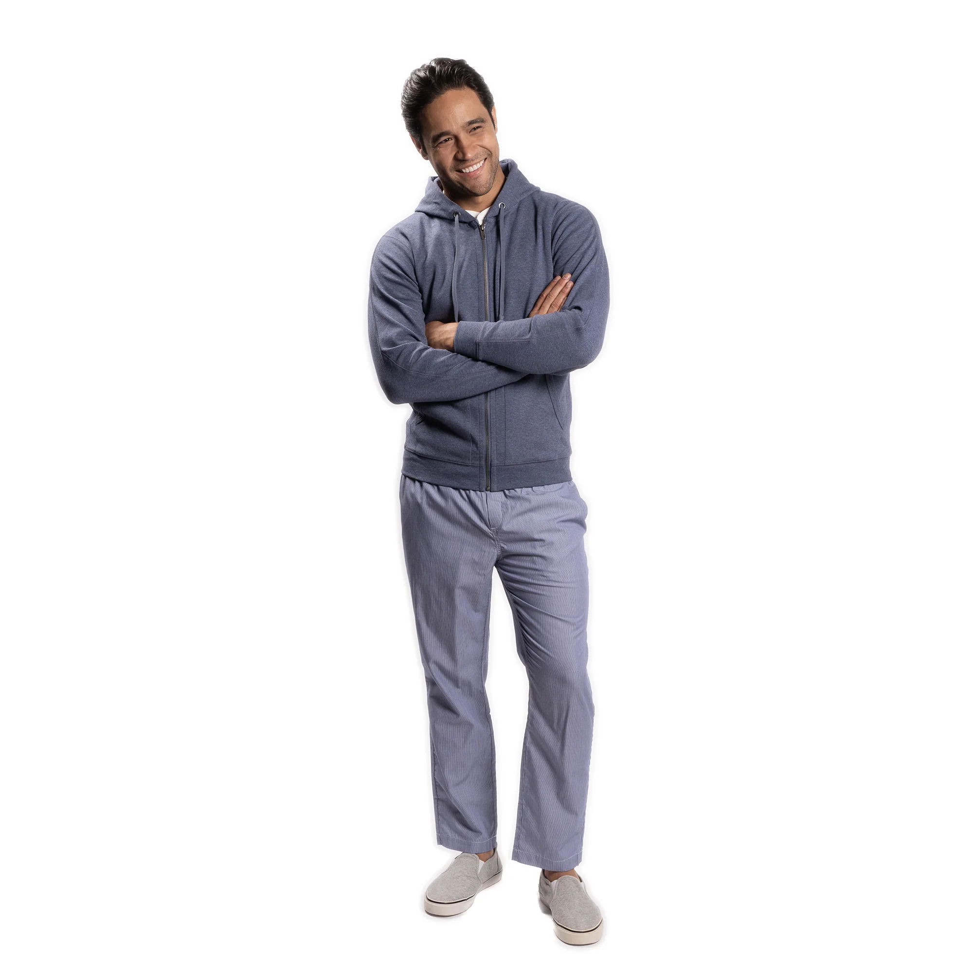 Classic Hoodie - Heather Navy - Image 5