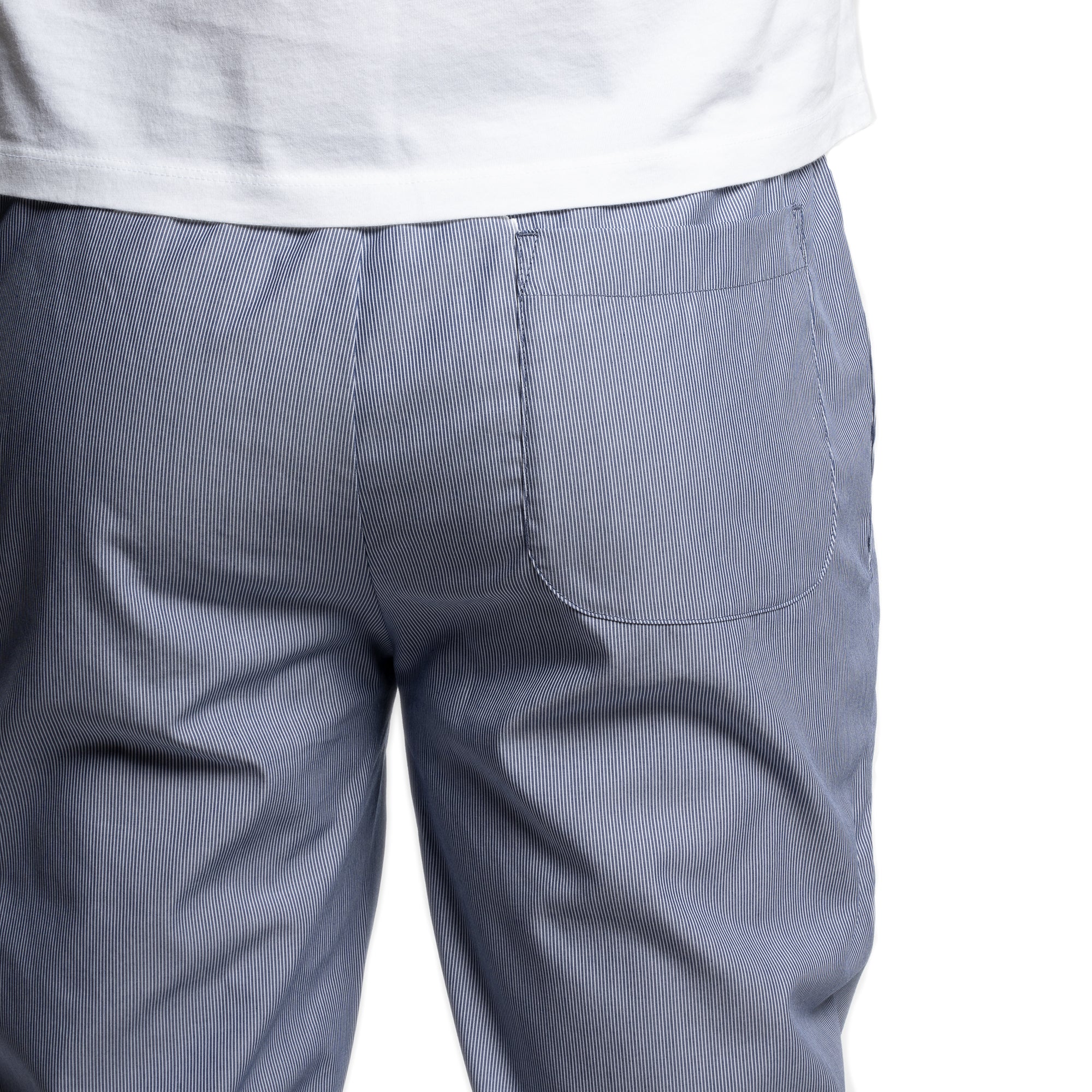 Cotton Pajama Pants - Navy Pinstripe - Image 3