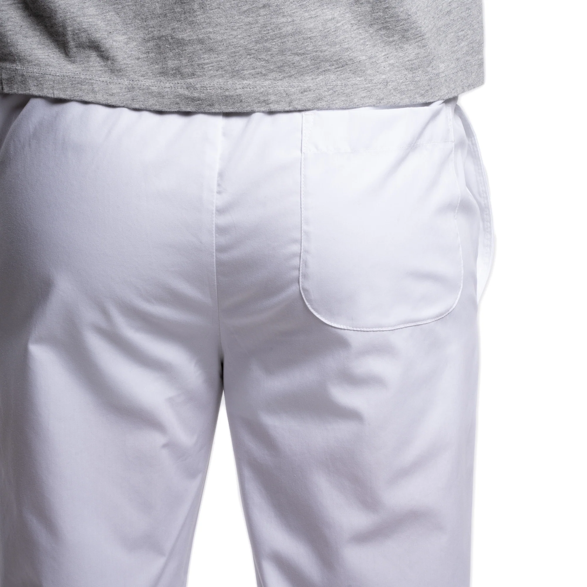 Cotton Pajama Pants - White - Image 3