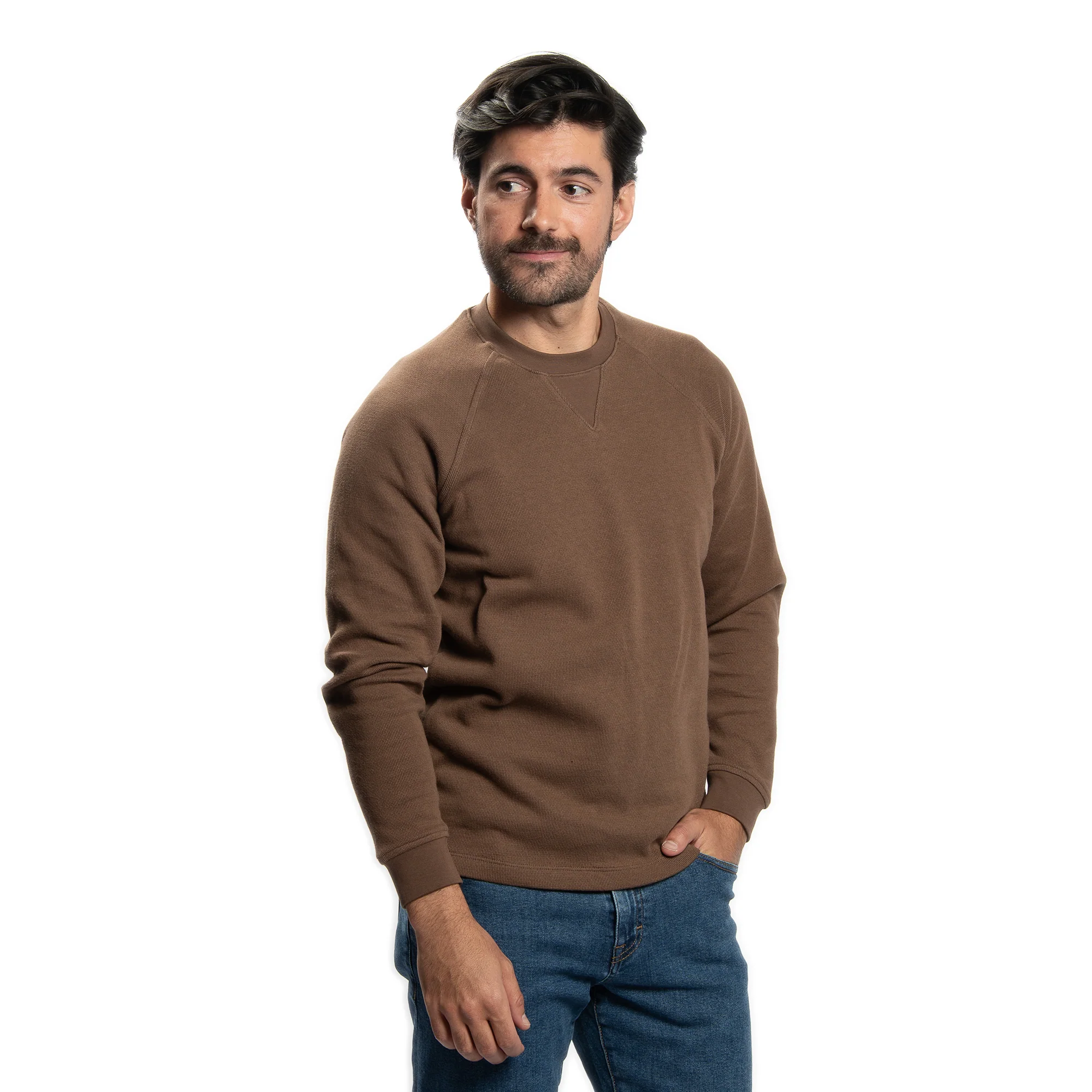 Cotton Pullovers - Brown - Image 2