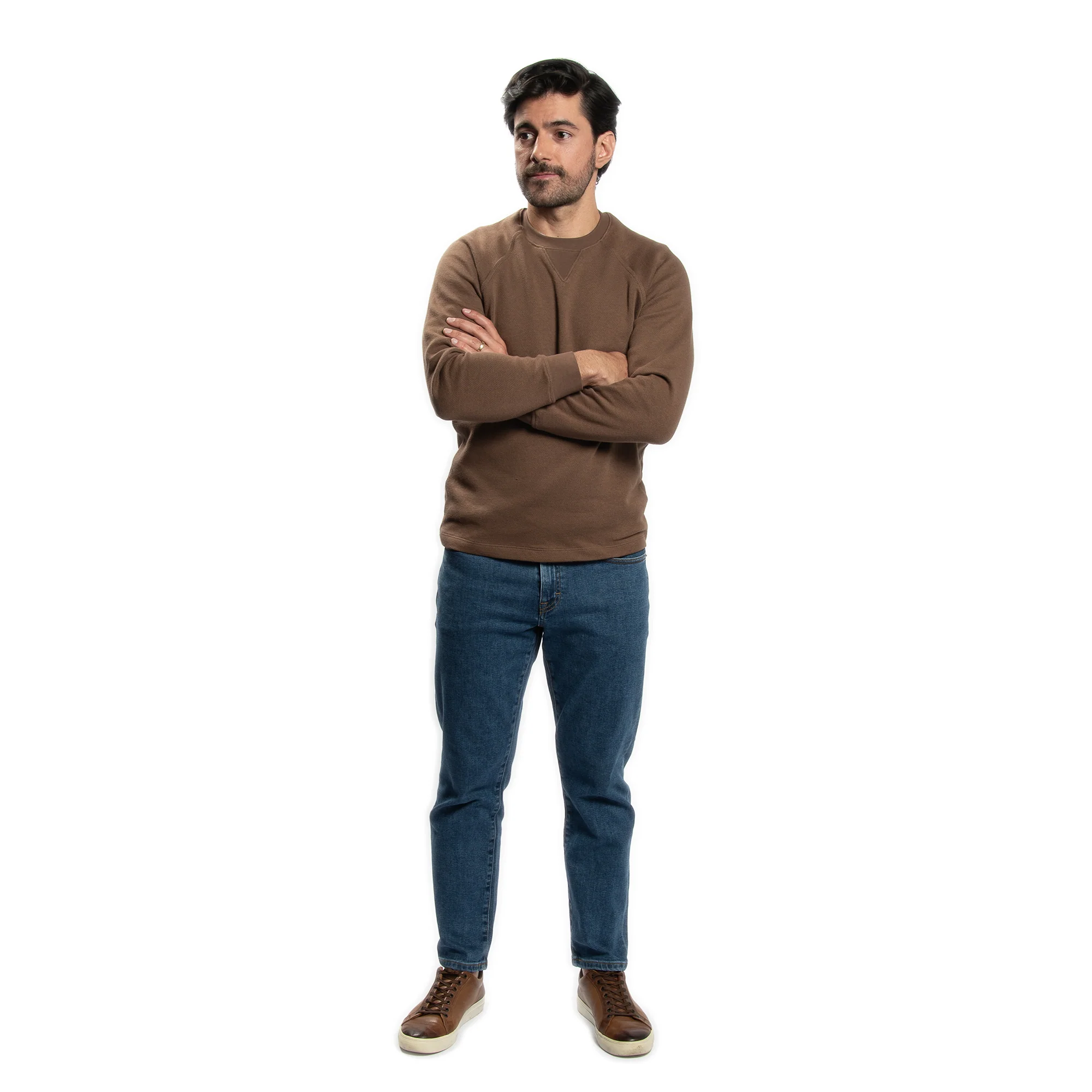 Cotton Pullovers - Brown - Image 5