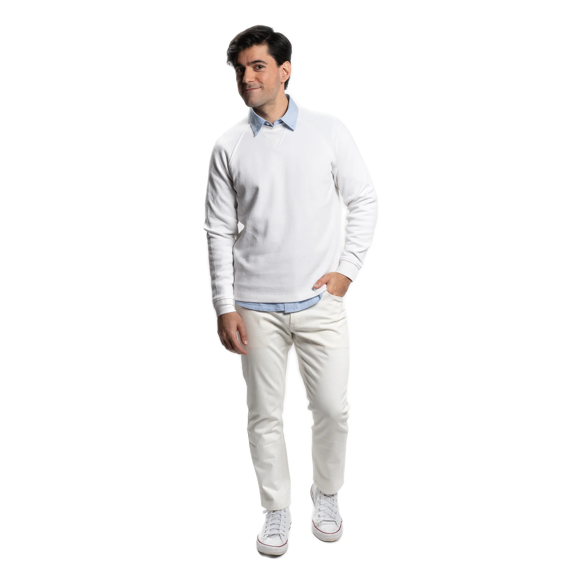 Cotton Pullovers - White - Image 4