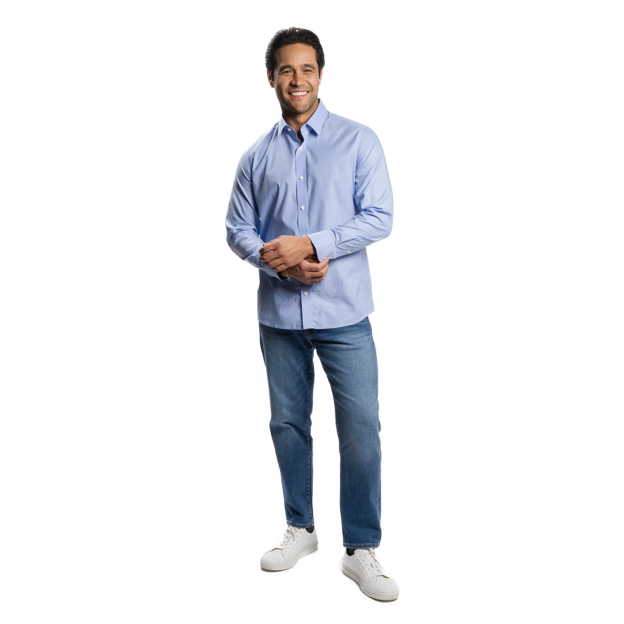 Easy Care Dress Shirt Standard Fit - Blue - Image 10
