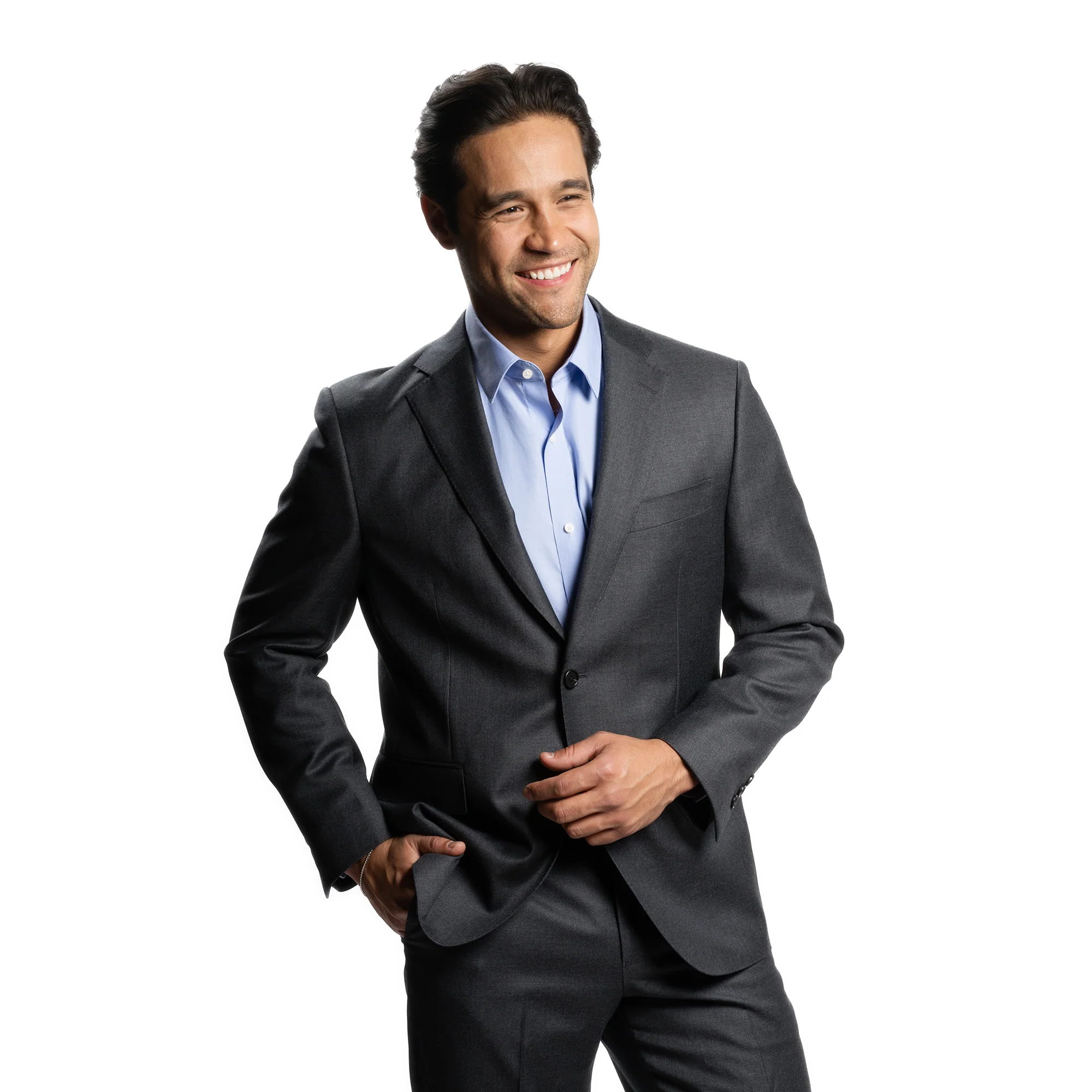 Easy Care Dress Shirt Standard Fit - Blue - Image 6