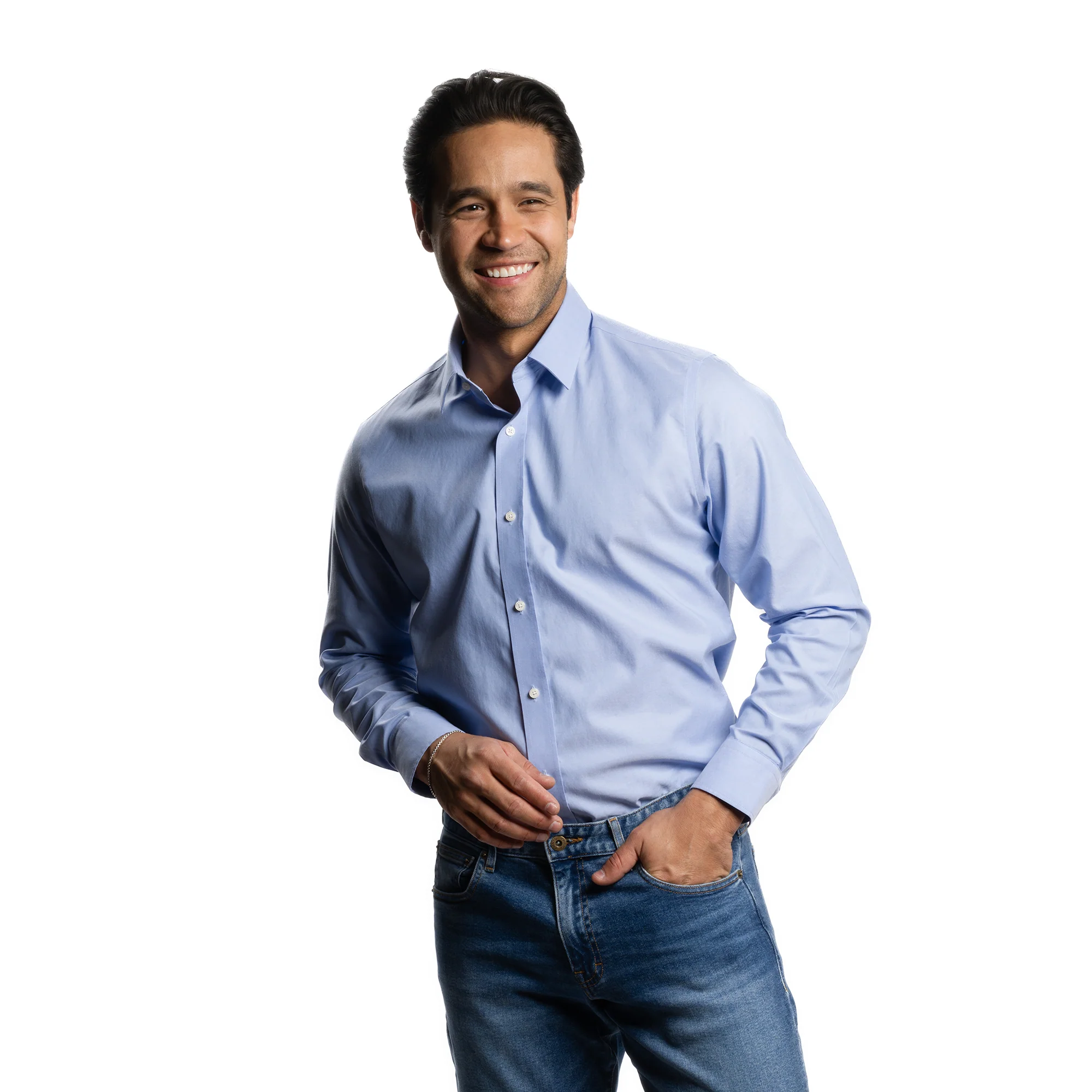 Easy Care Dress Shirt Standard Fit - Blue - Image 9