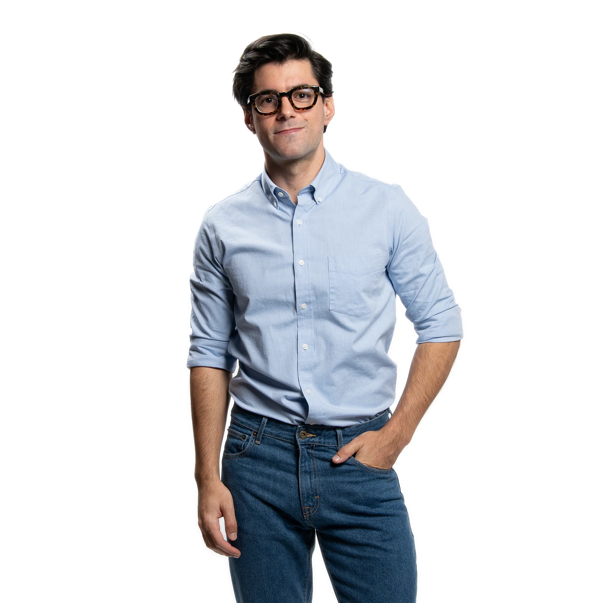 Everyday Stretch Oxford Slim Fit -  Blue - Image 2
