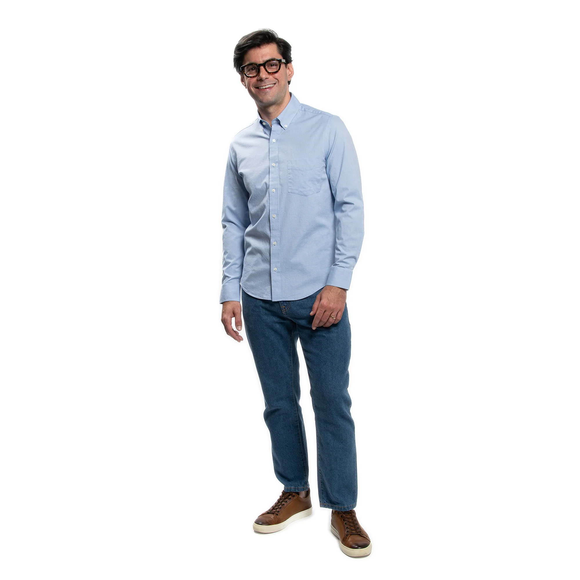 Everyday Stretch Oxford Slim Fit -  Blue - Image 7