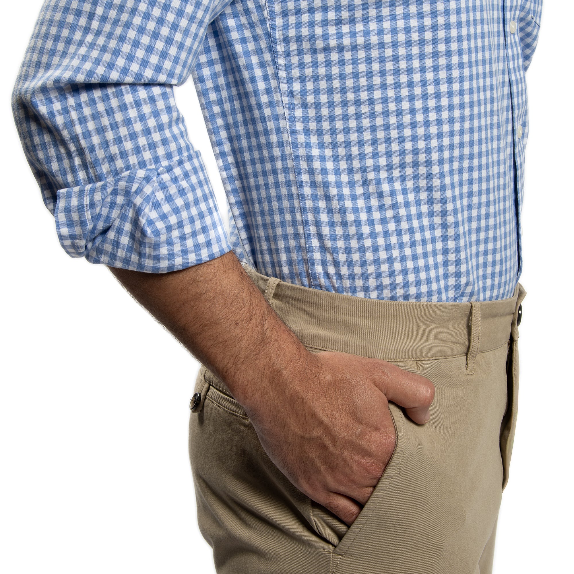Everyday Stretch Oxford Standard Fit -  Blue Gingham - Image 6