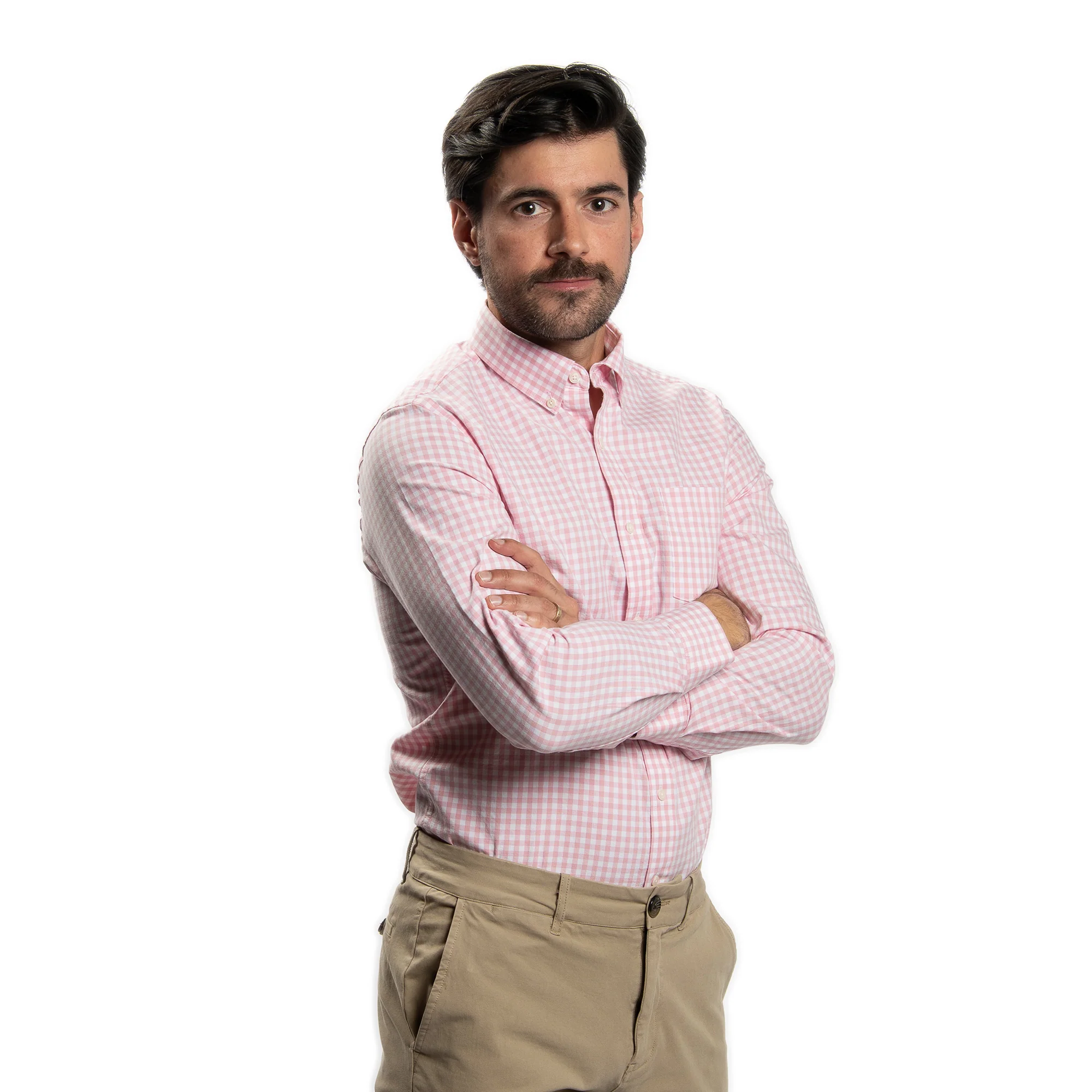 Everyday Stretch Oxford Standard Fit -  Pink Gingham