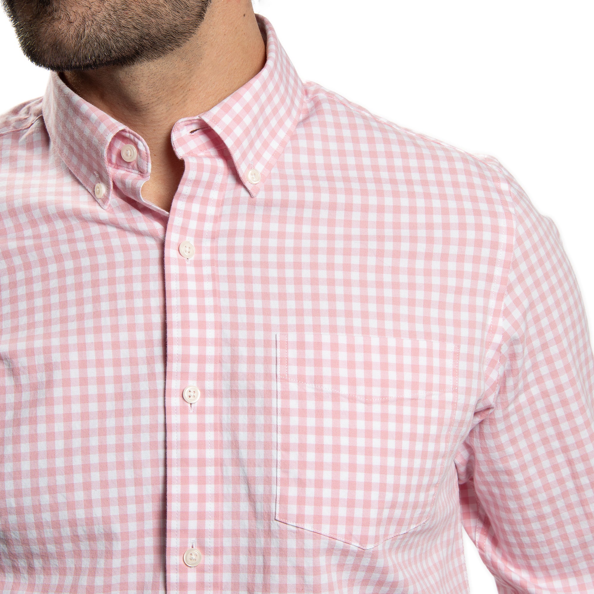 Everyday Stretch Oxford Standard Fit -  Pink Gingham - Image 2