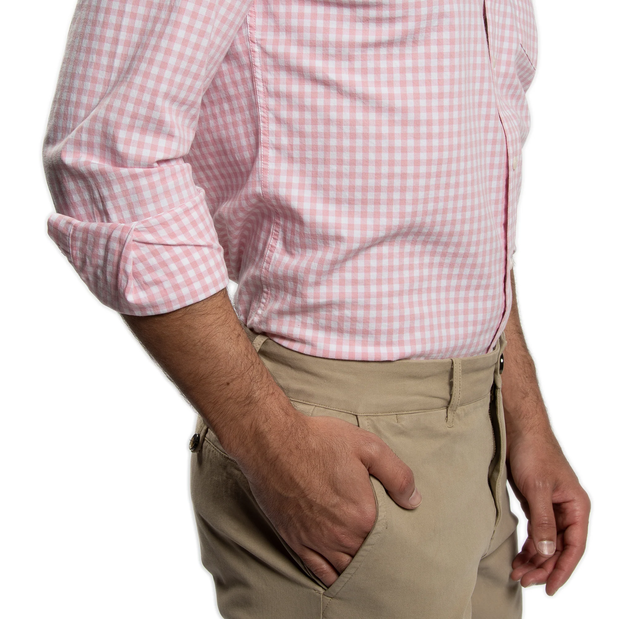 Everyday Stretch Oxford Standard Fit -  Pink Gingham - Image 6