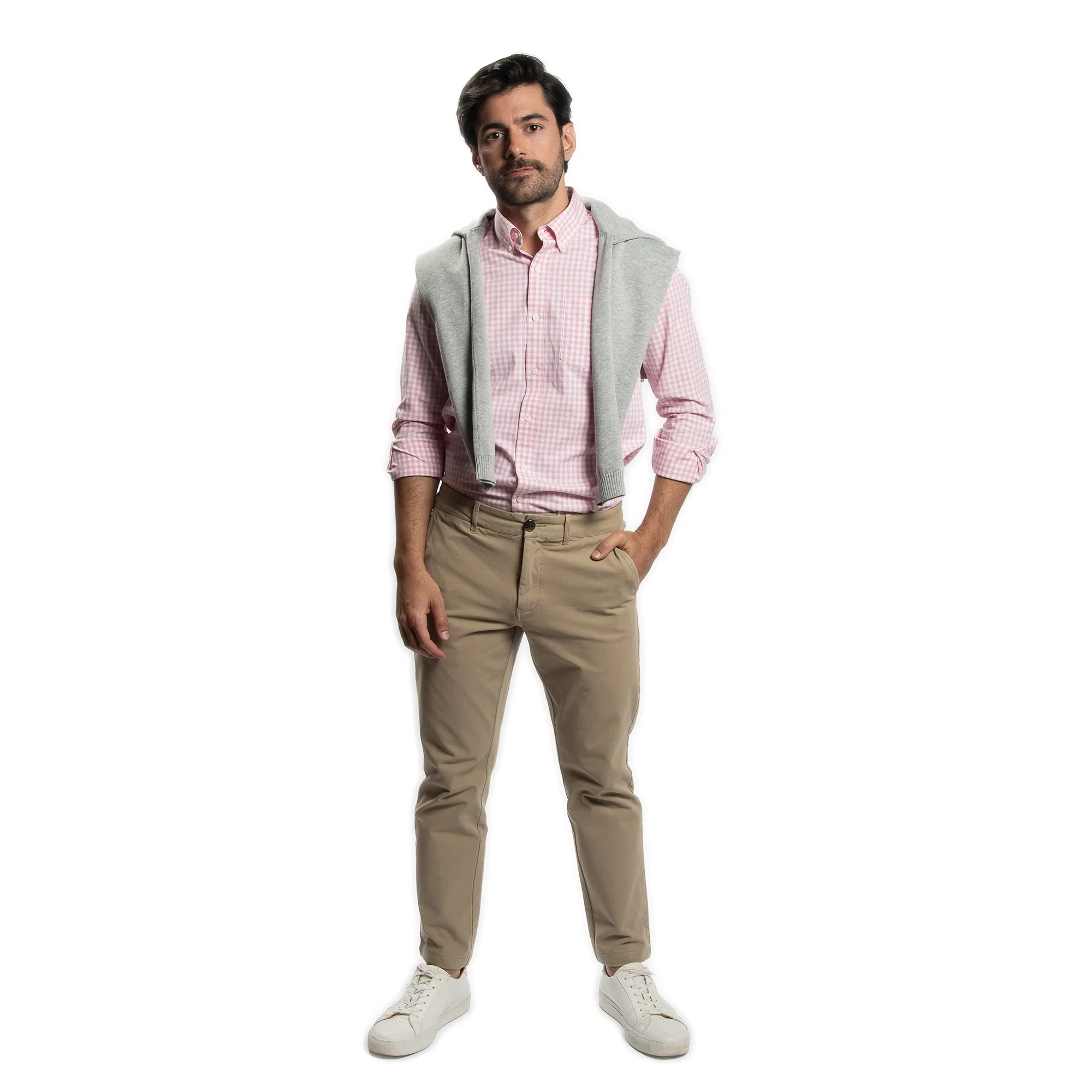 Everyday Stretch Oxford Standard Fit -  Pink Gingham - Image 8