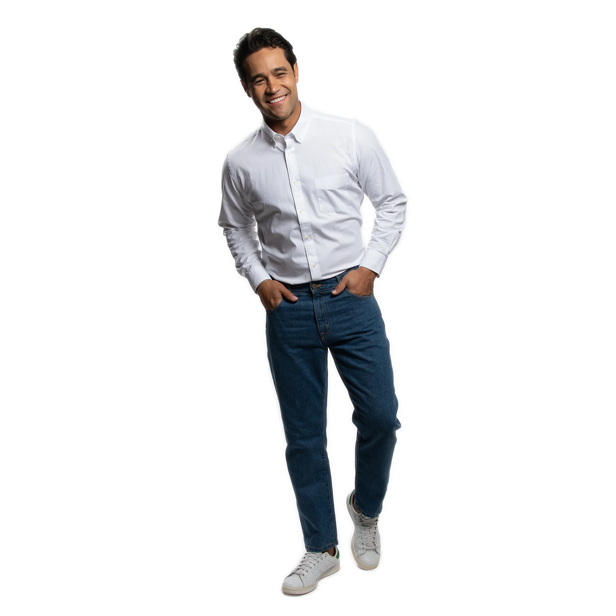Everyday Stretch Oxford Standard Fit -  White - Image 2