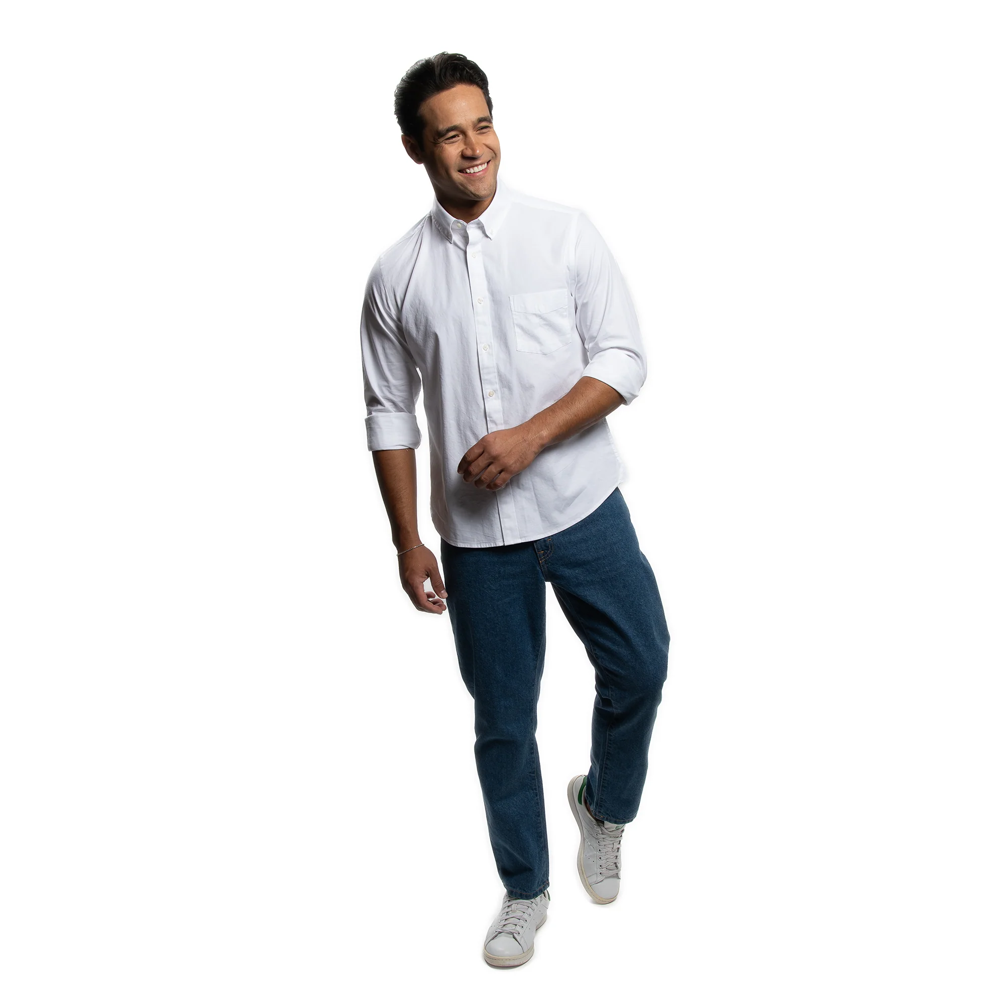 Everyday Stretch Oxford Standard Fit -  White - Image 5