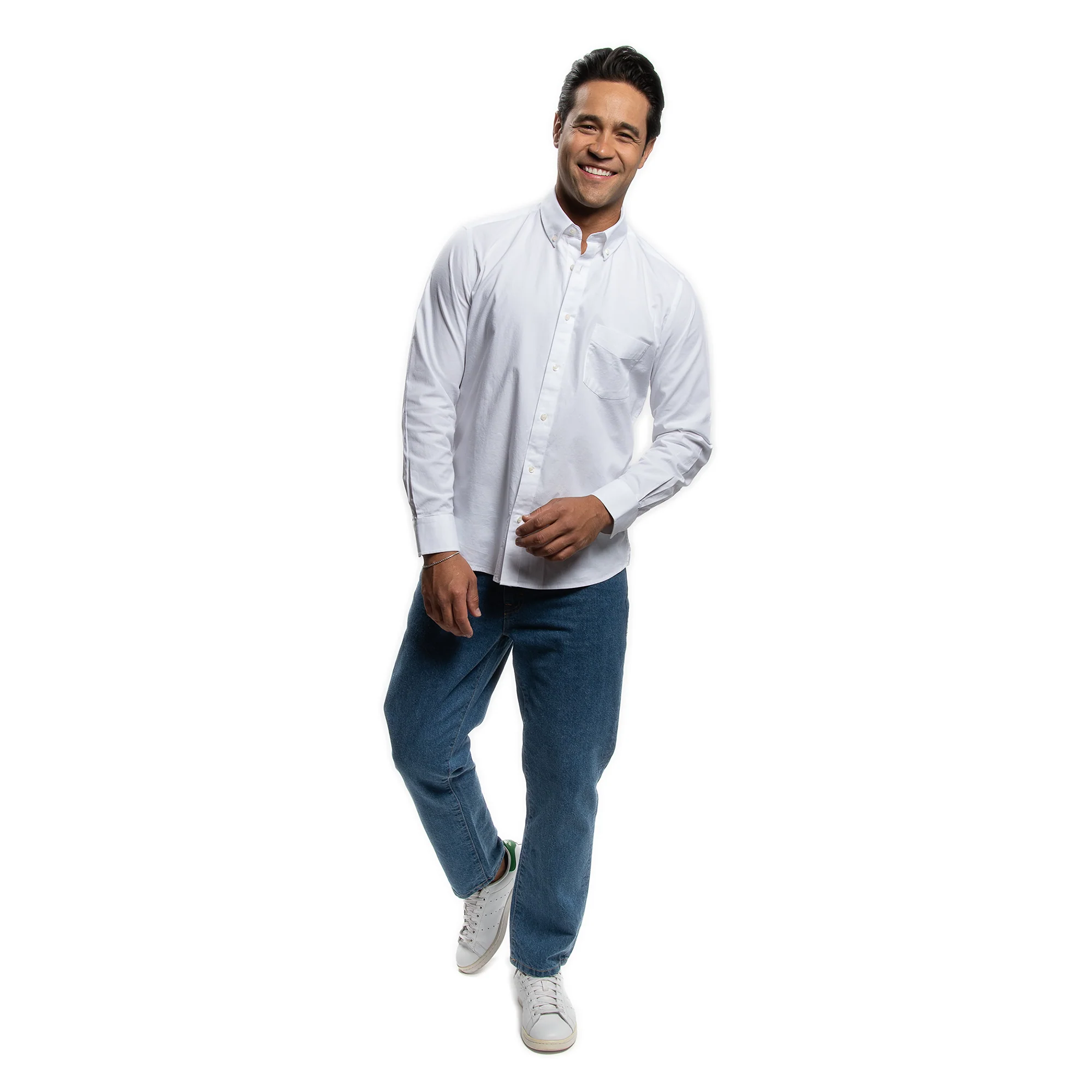 Everyday Stretch Oxford Standard Fit -  White - Image 6