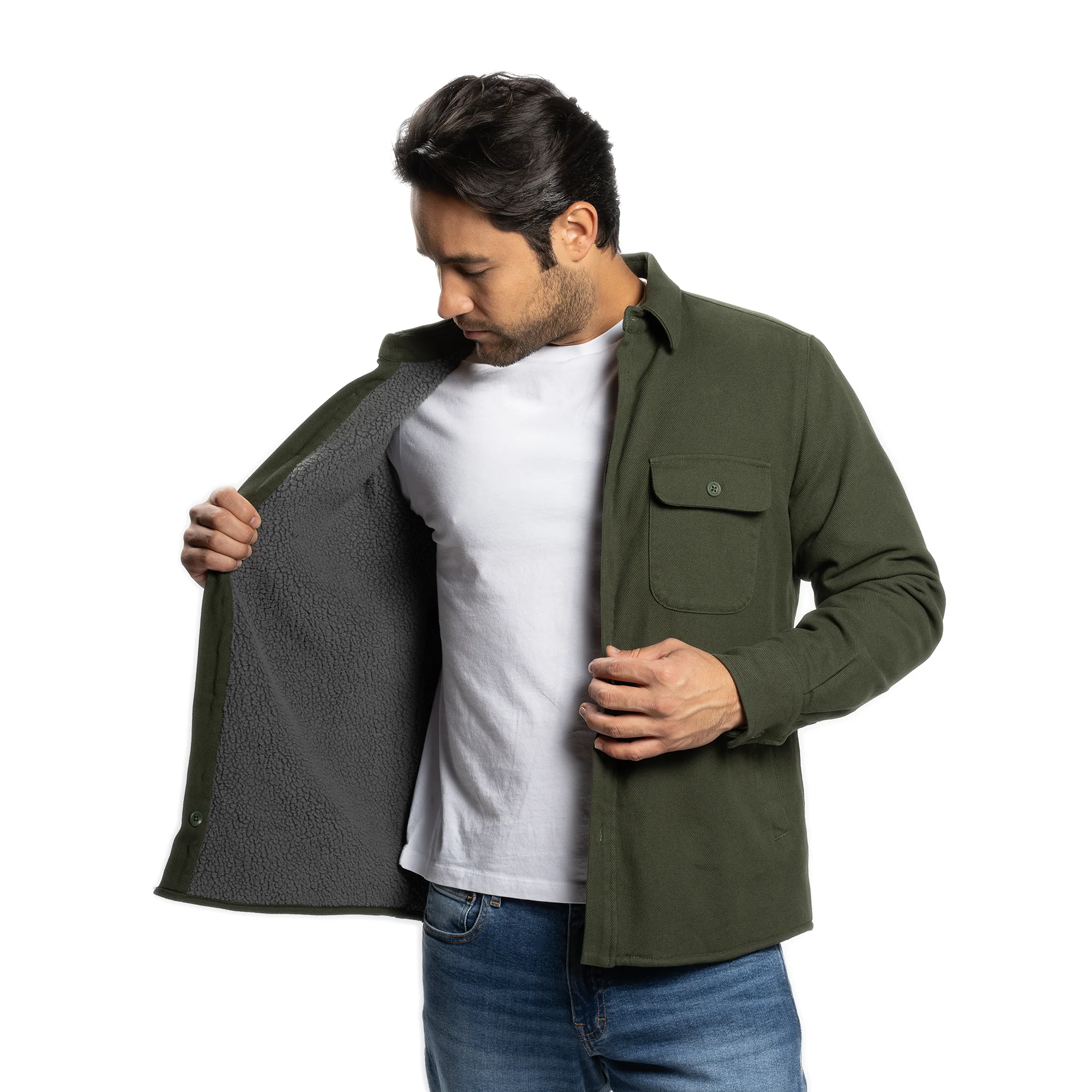 Flannel Jackets - Olive - Image 5