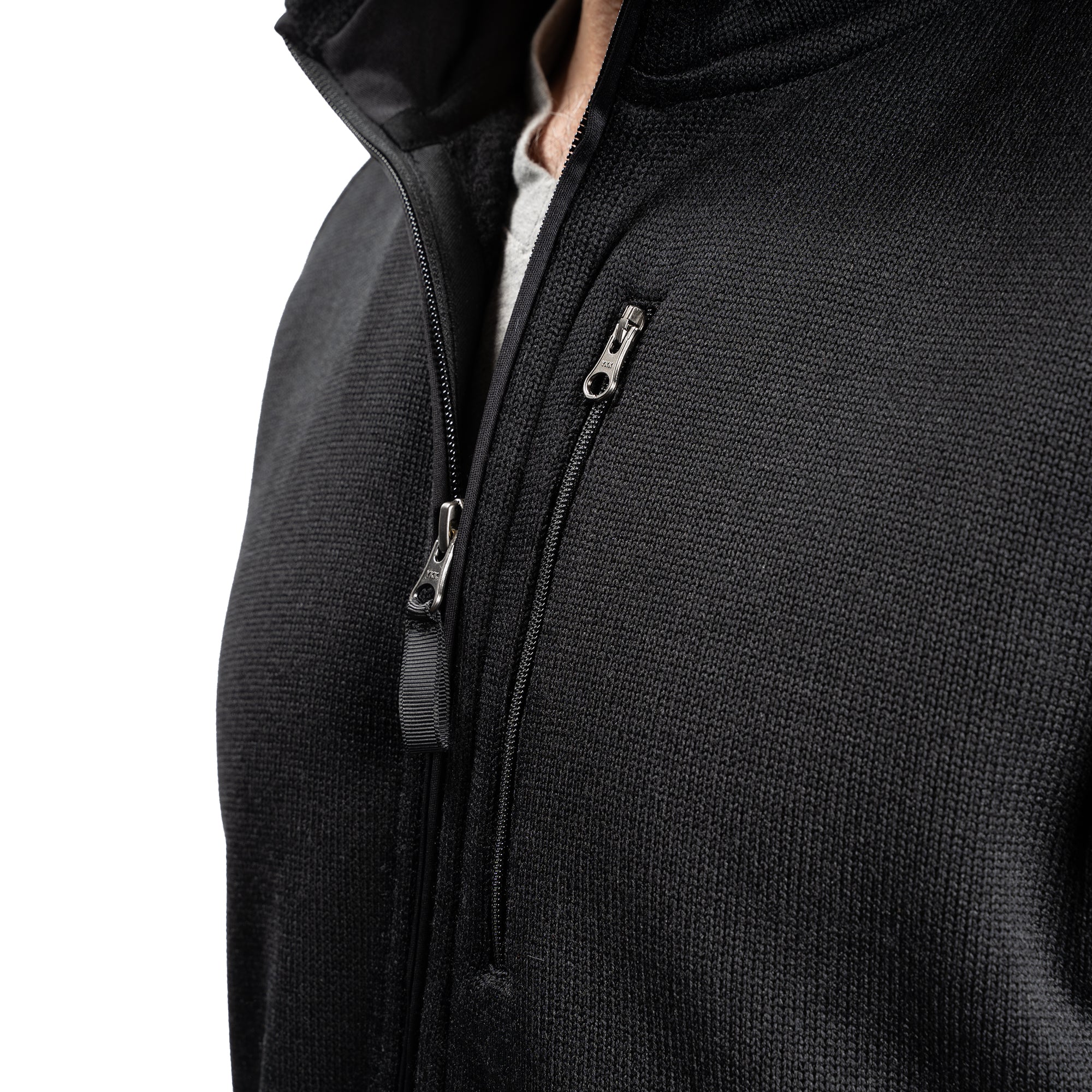 Fleece Jacket - Black - Image 3