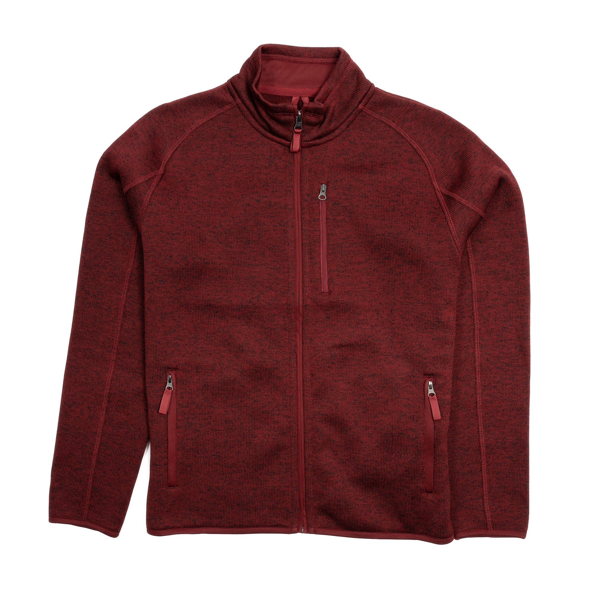 Fleece Jacket - Burgundy - Image 3