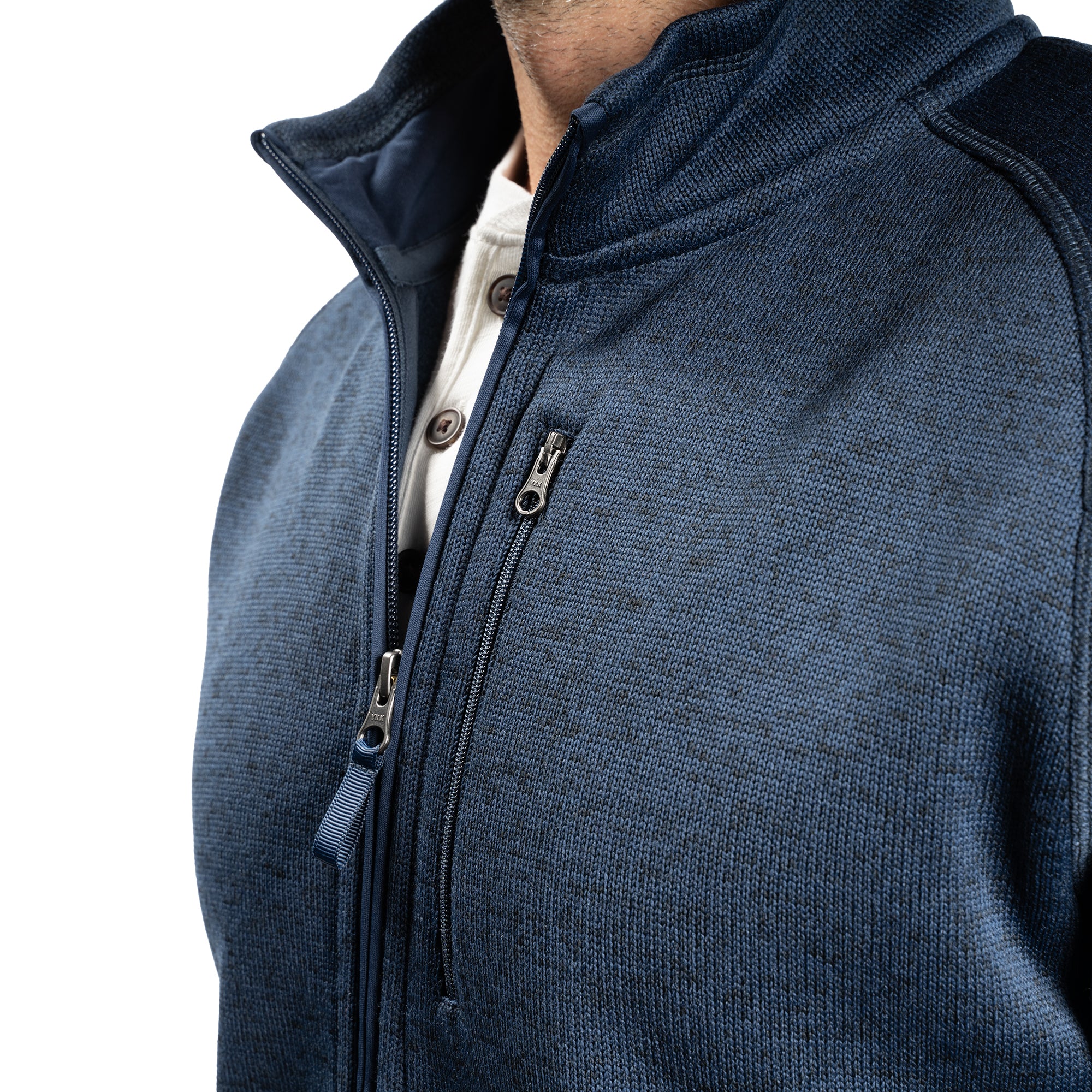 Fleece Jacket - Navy - Image 4