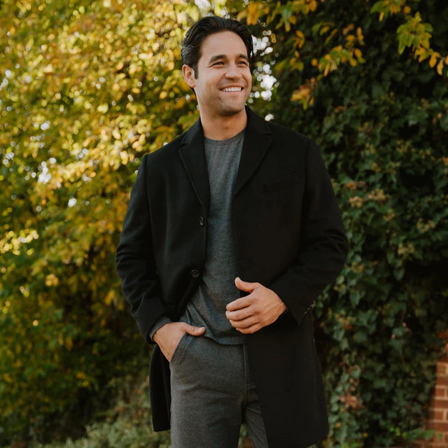 Fulton Wool Cashmere Topcoat - Black - Image 4