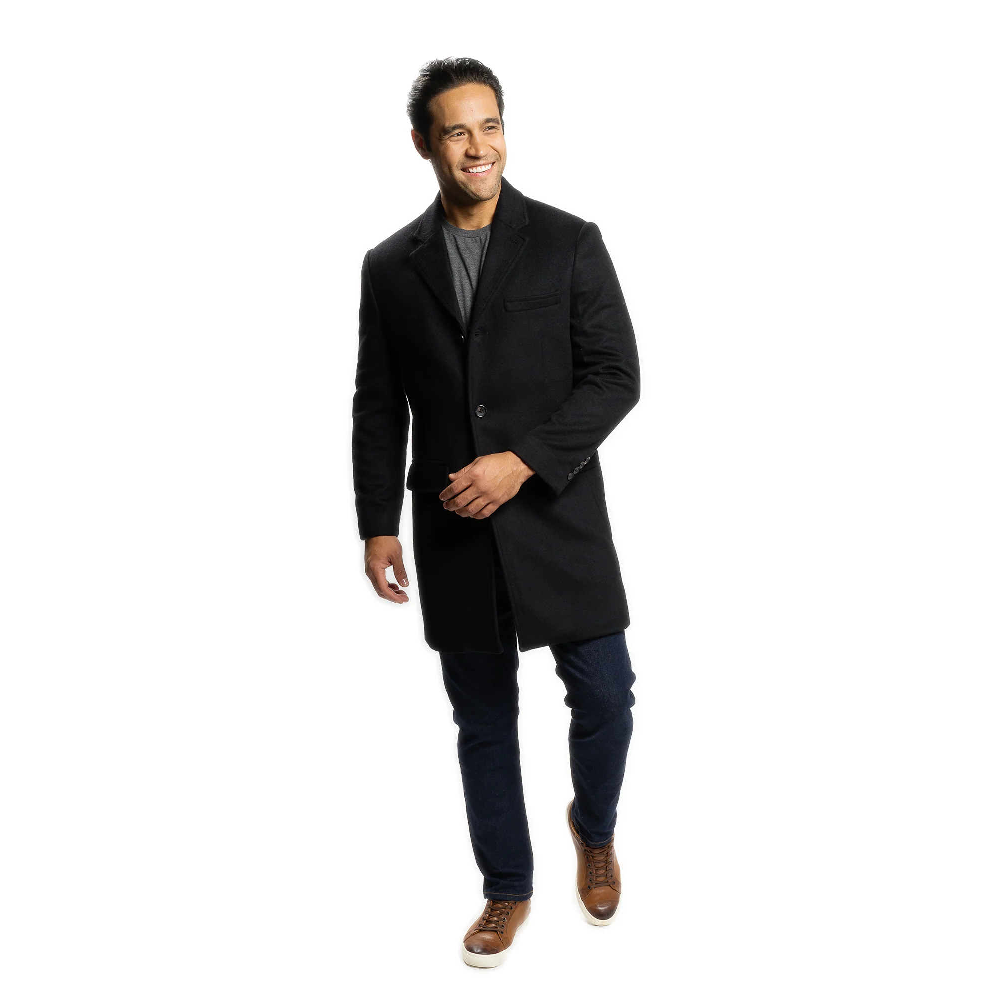 Fulton Wool Cashmere Topcoat - Black - Image 6