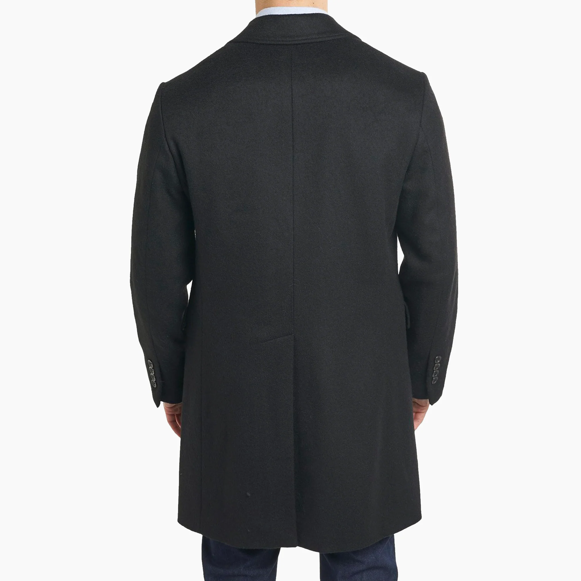 Fulton Wool Cashmere Topcoat - Black - Image 7