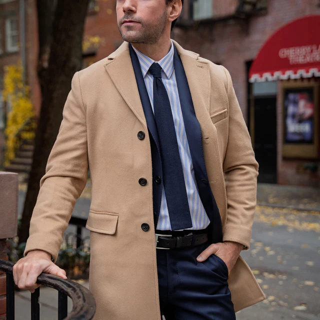 Fulton Wool Cashmere Topcoat - Camel - Image 3