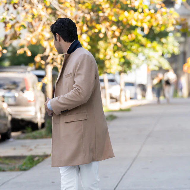 Fulton Wool Cashmere Topcoat - Camel - Image 5