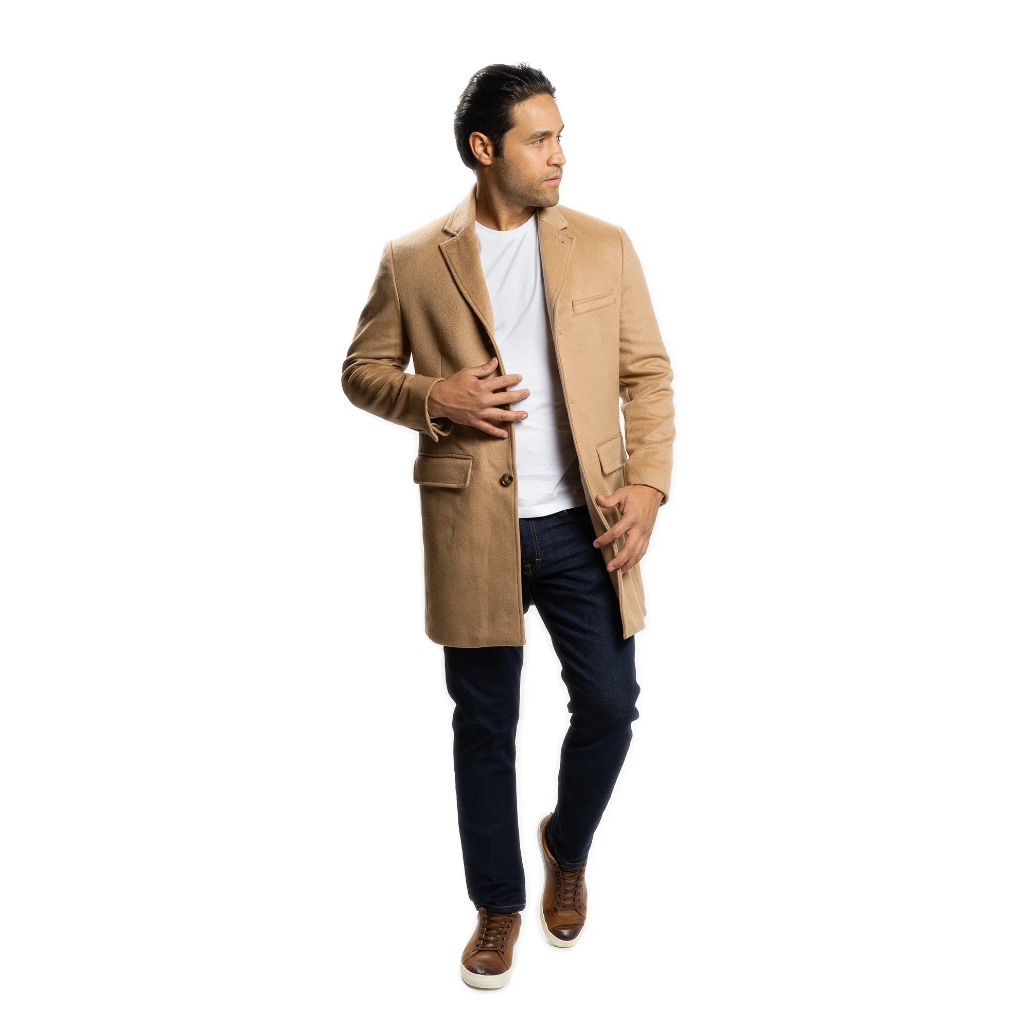 Fulton Wool Cashmere Topcoat - Camel - Image 7