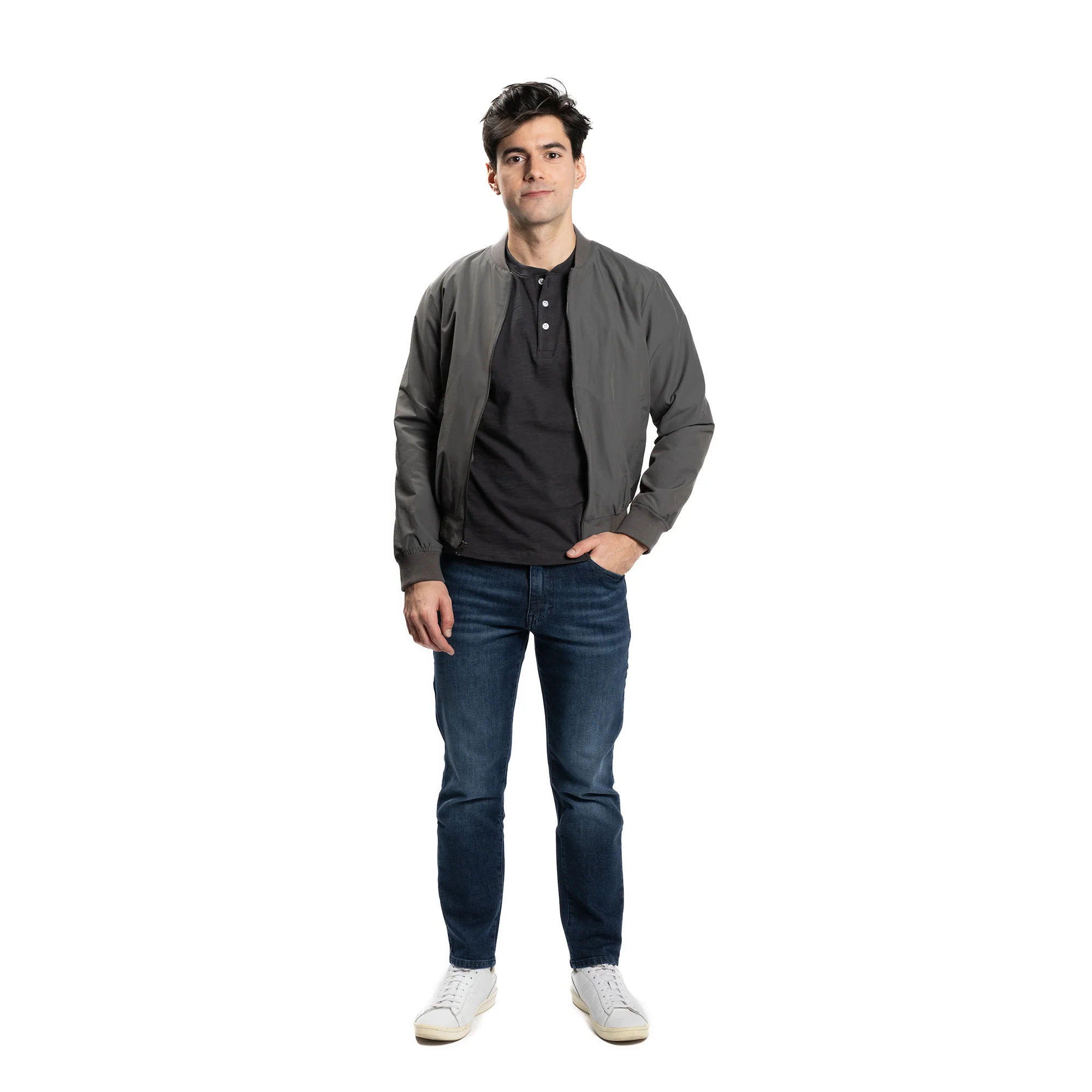 Henley Shirt Long Sleeve - Black - Image 8