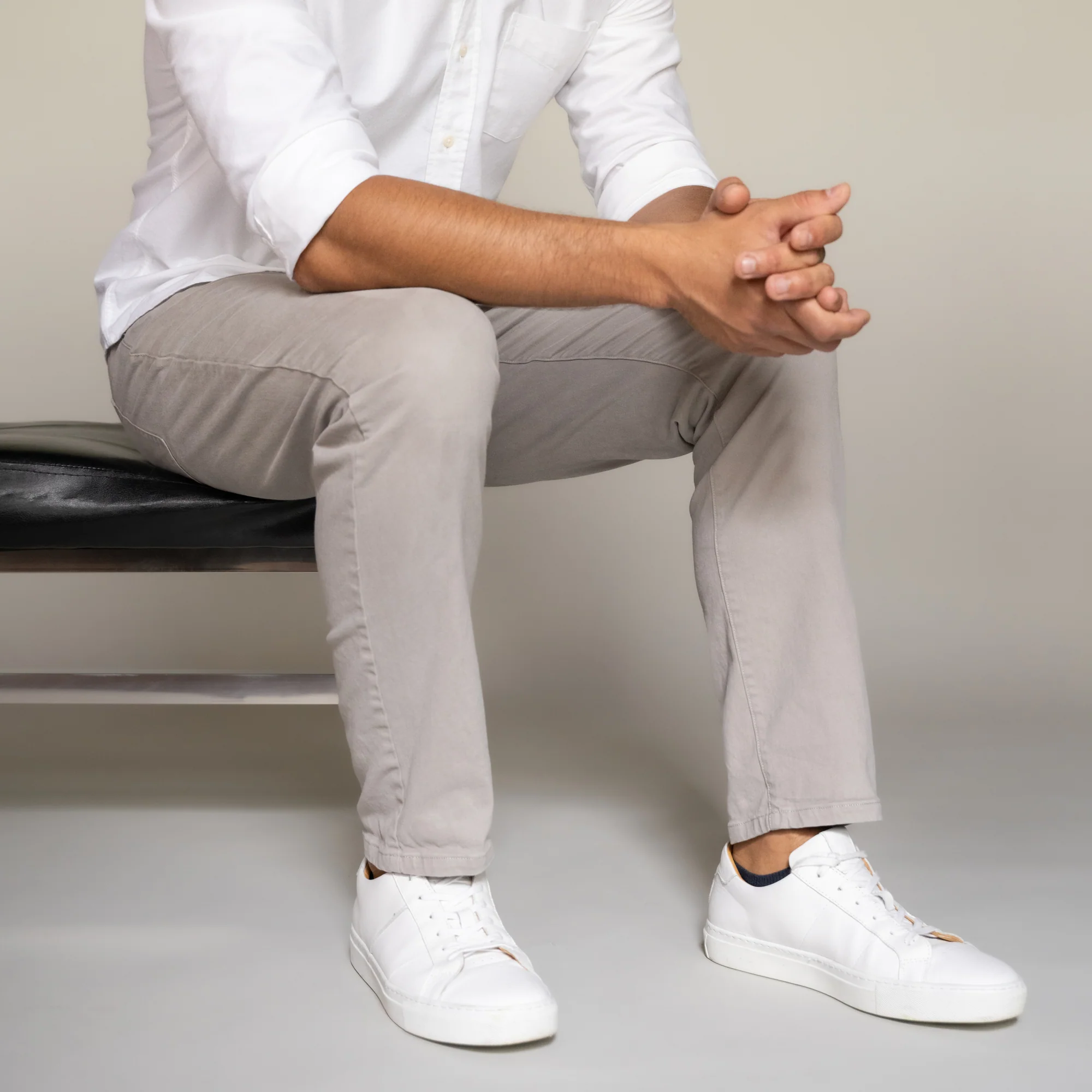 Italian 5-Pocket Pants - Grey - Image 5