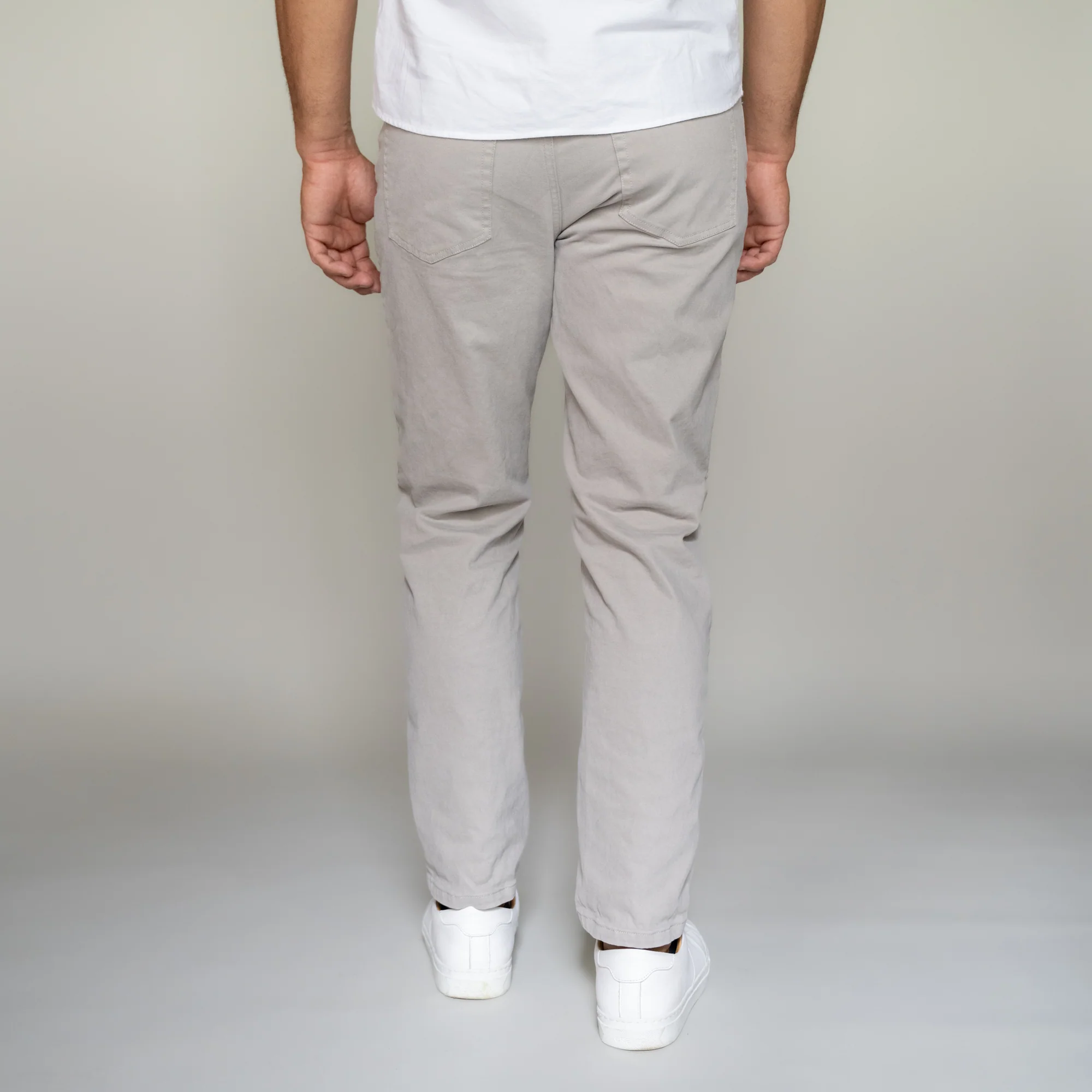 Italian 5-Pocket Pants - Grey - Image 8