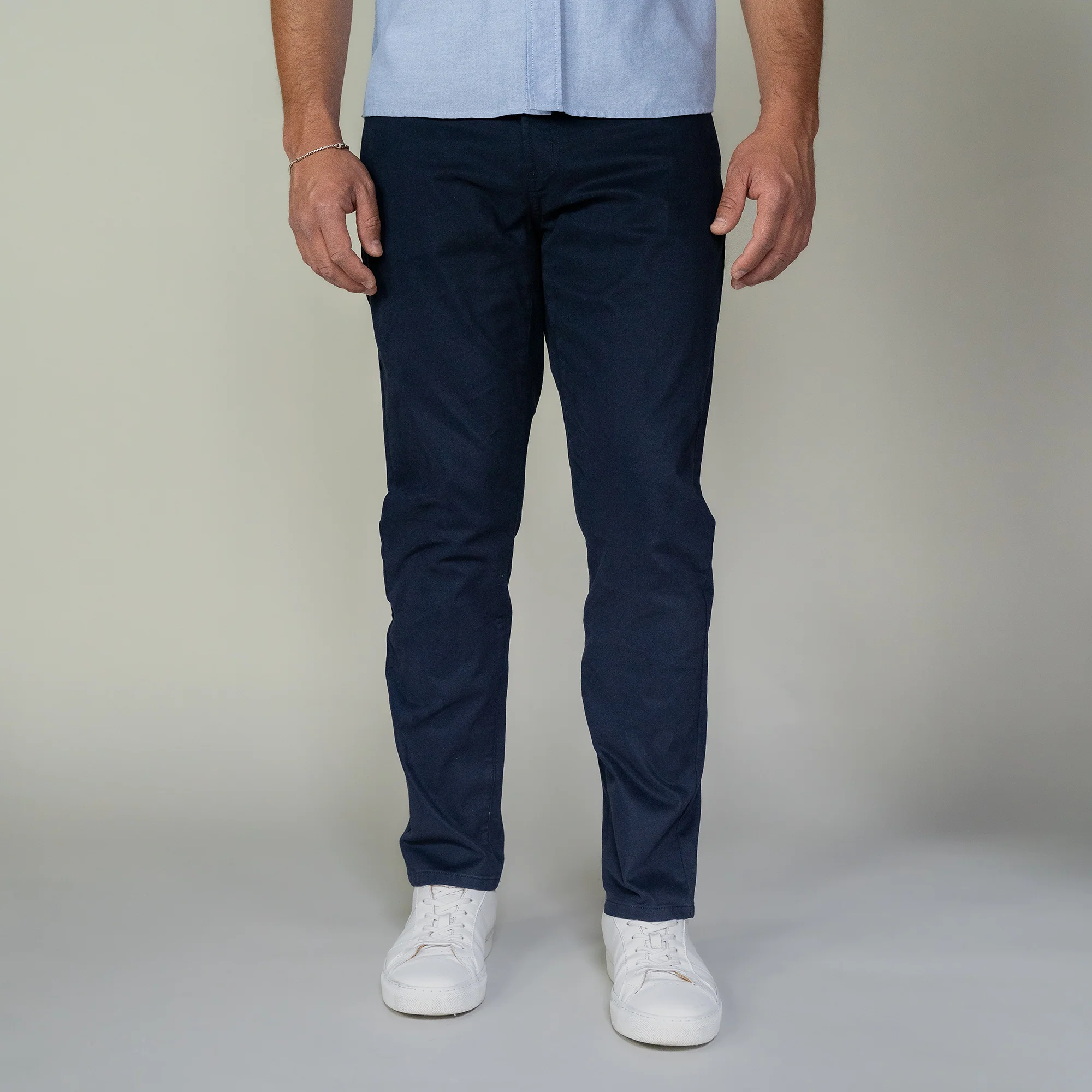 Italian 5-Pocket Pants - Navy - Image 5