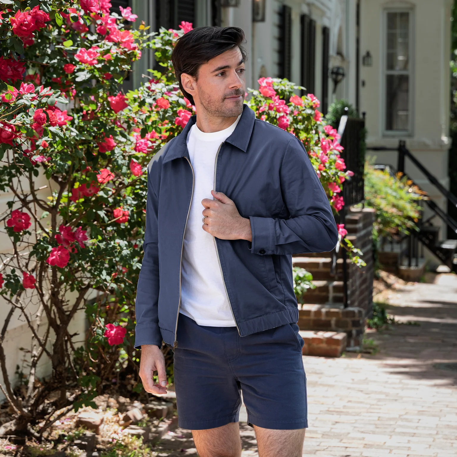 Italian Summer Jacket - Navy
