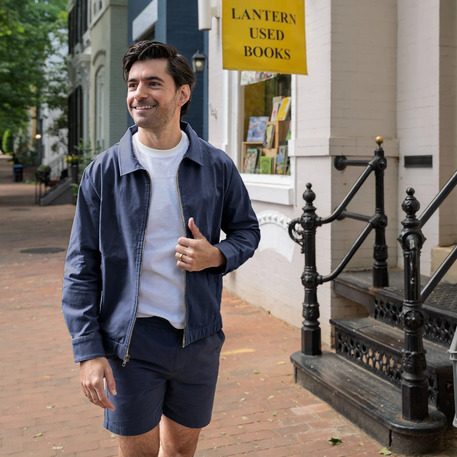 Italian Summer Jacket - Navy - Image 2