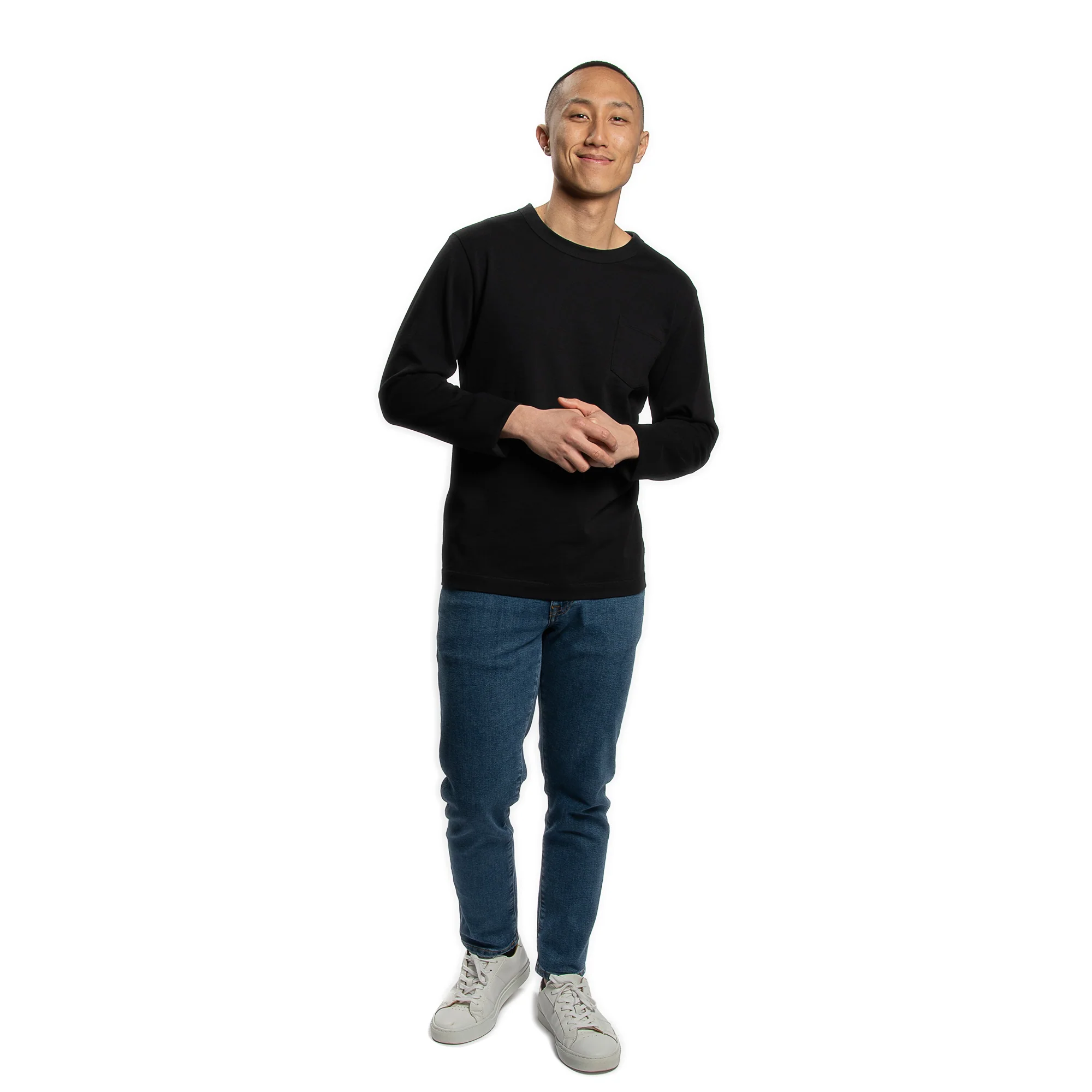 Japanese Long Sleeve T-Shirts - Black - Image 5