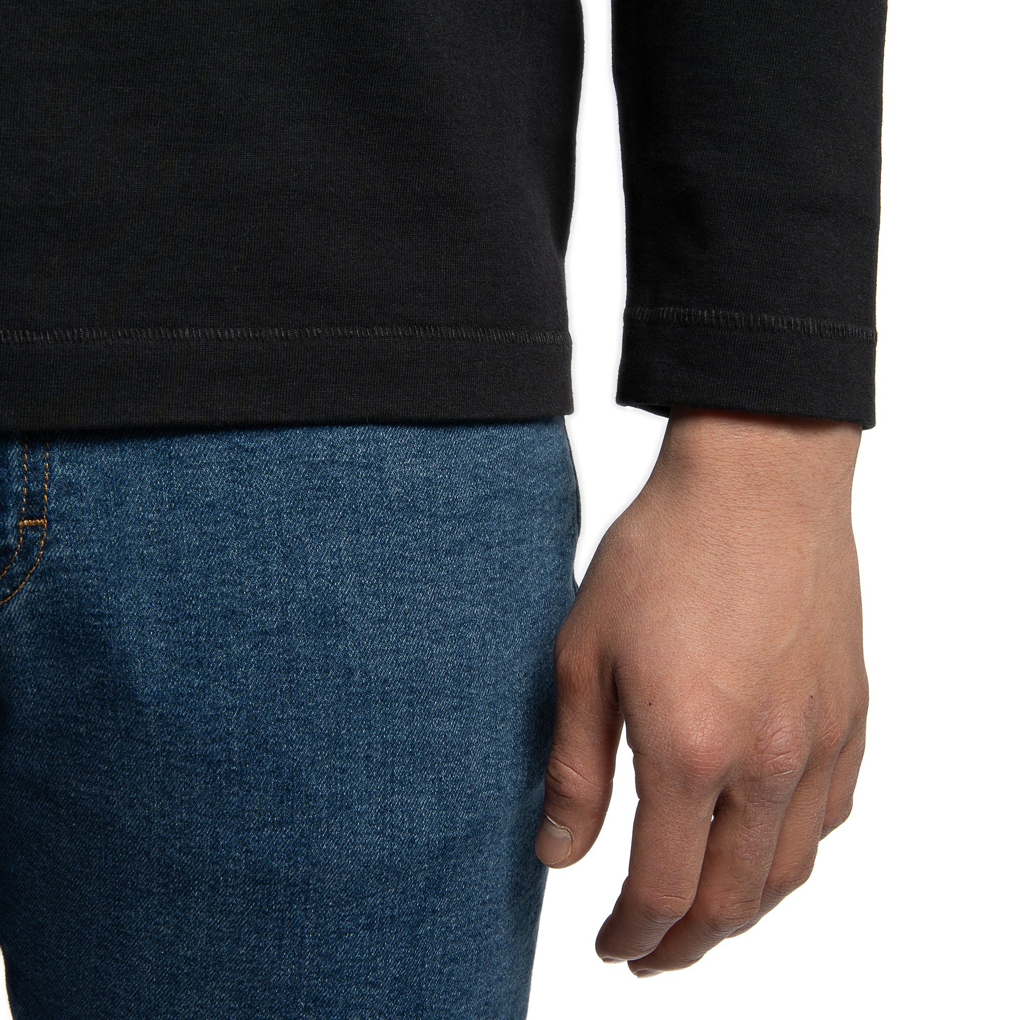 Japanese Long Sleeve T-Shirts - Black - Image 7