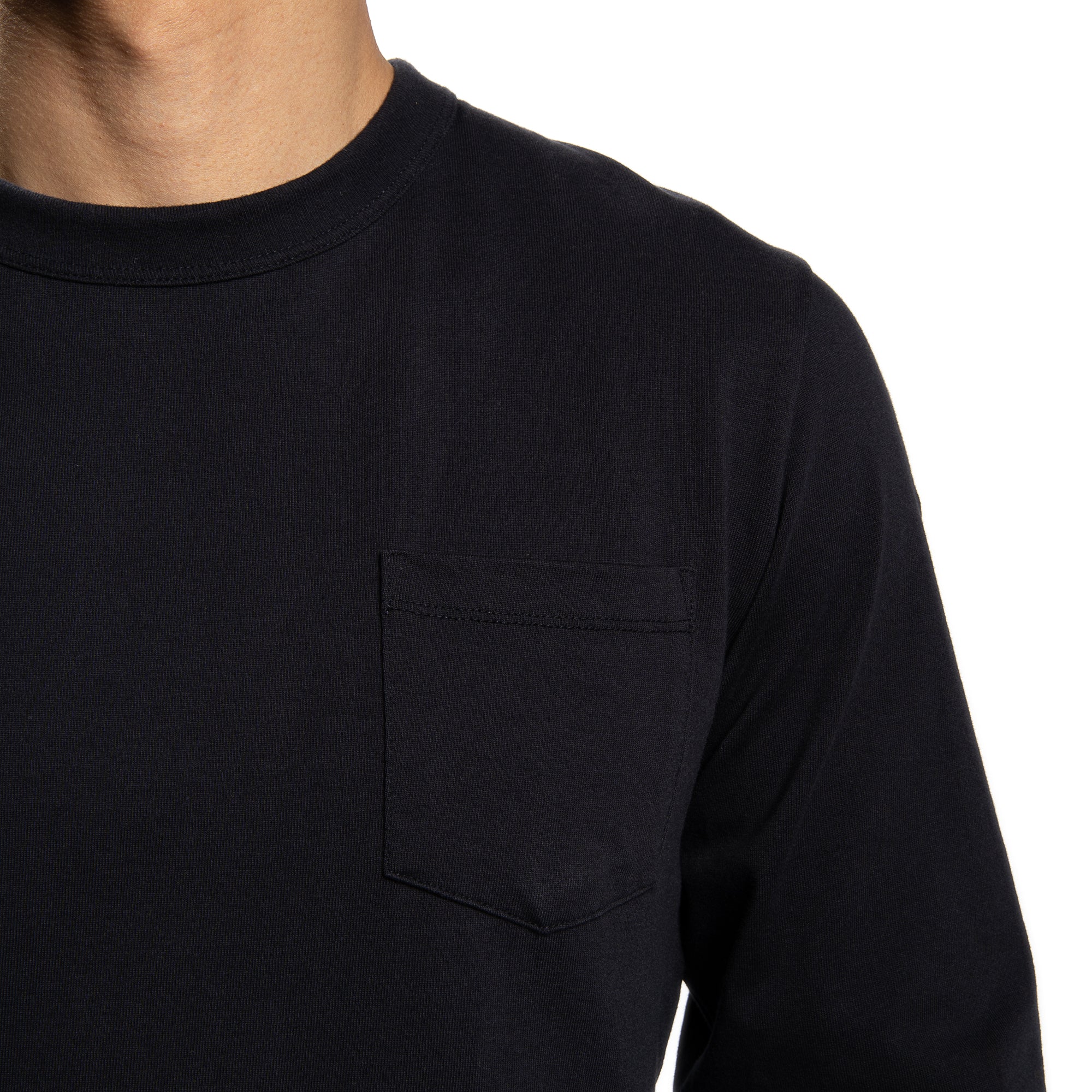 Japanese Long Sleeve T-Shirts - Navy - Image 5