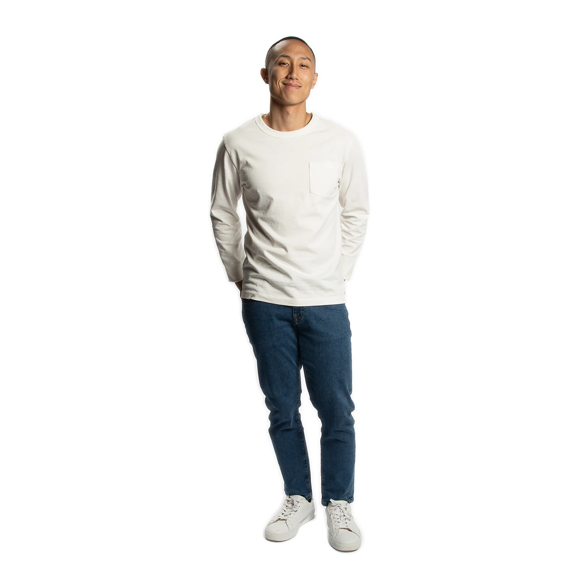 Japanese Long Sleeve T-Shirts - White - Image 5