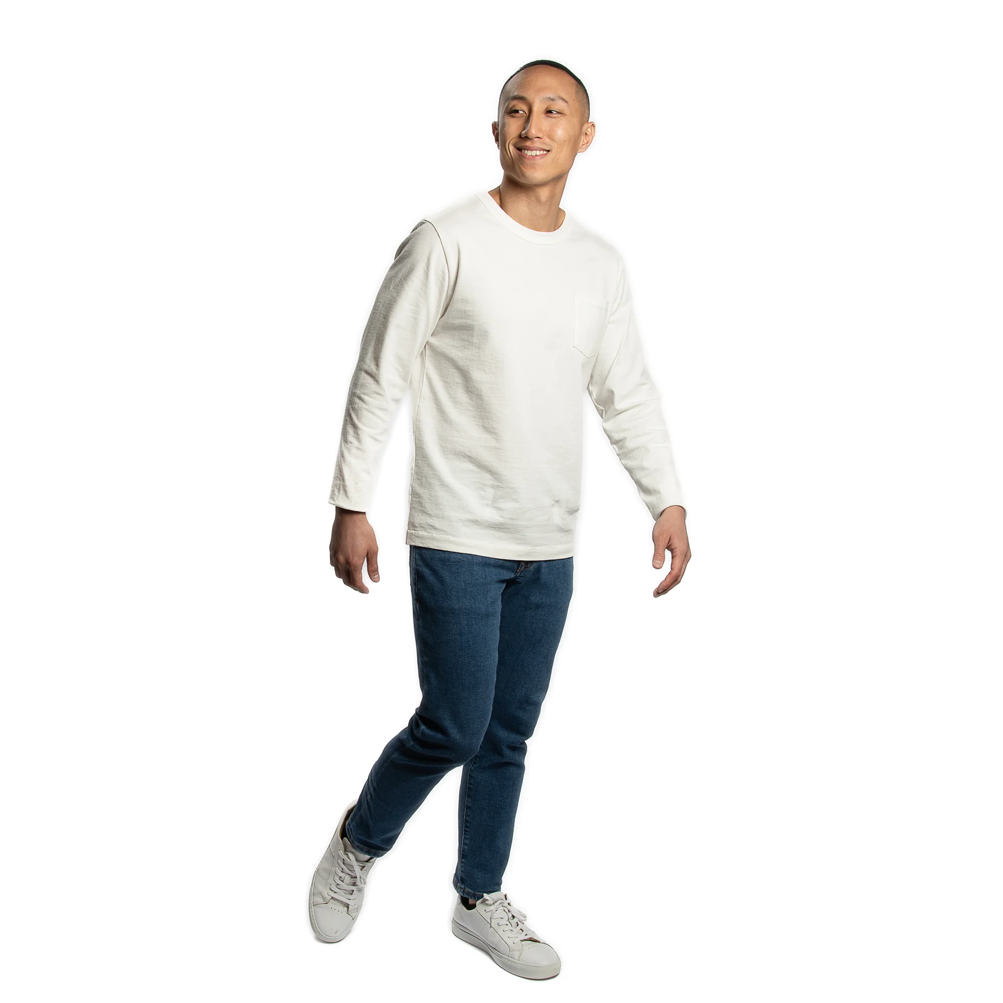 Japanese Long Sleeve T-Shirts - White - Image 6