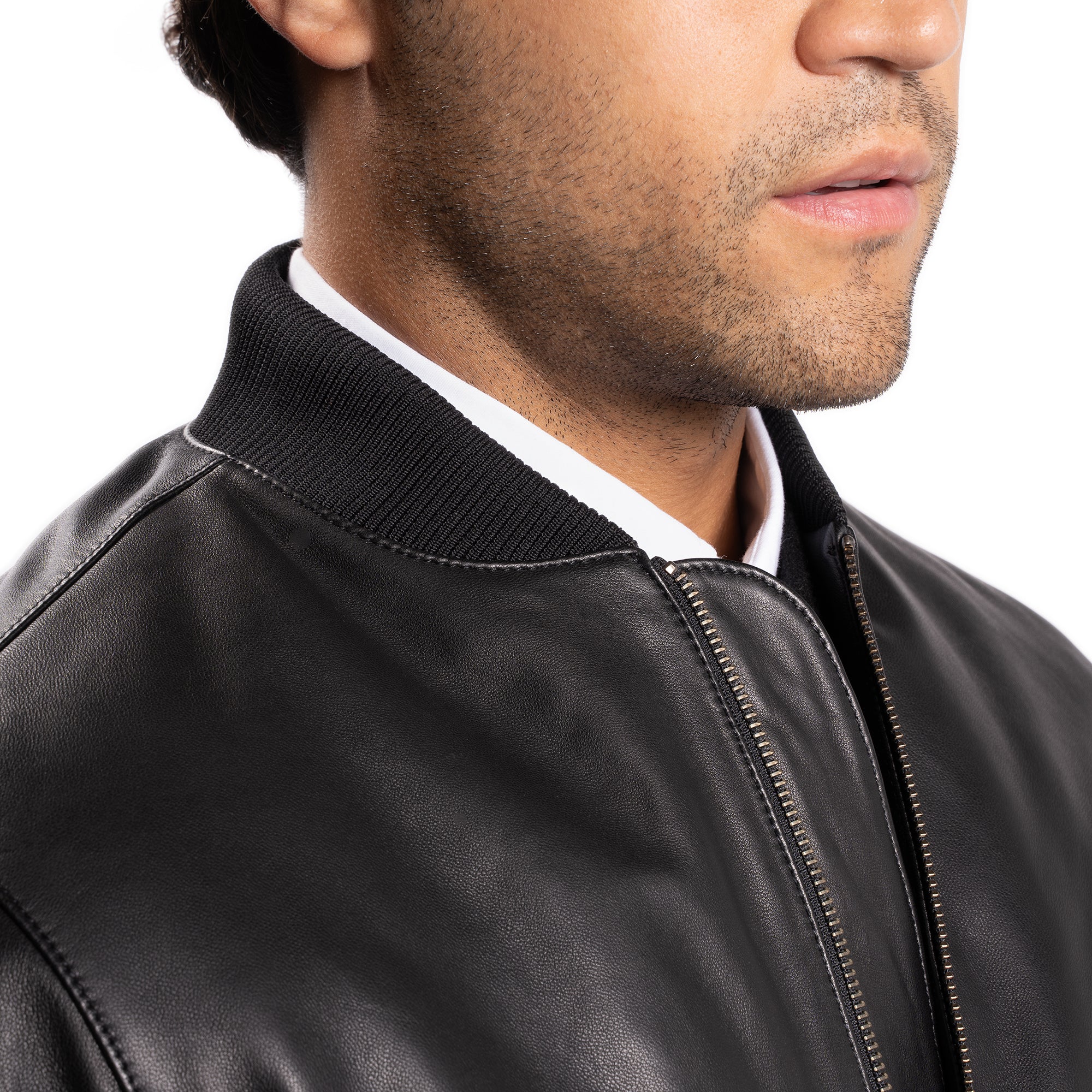 Leather Jacket - Black - Image 6