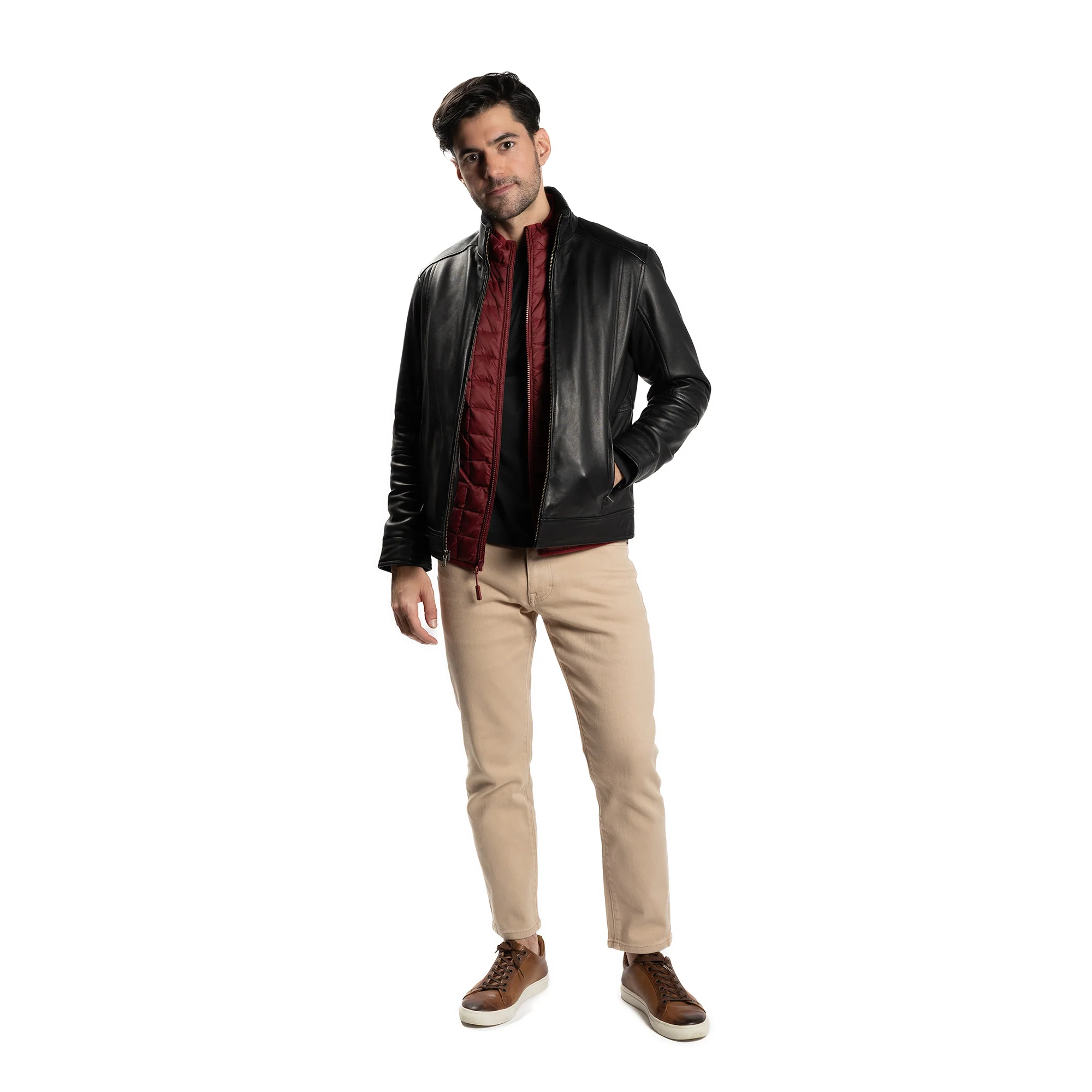 Lightweight Down Vest - Burgundy - Image 5