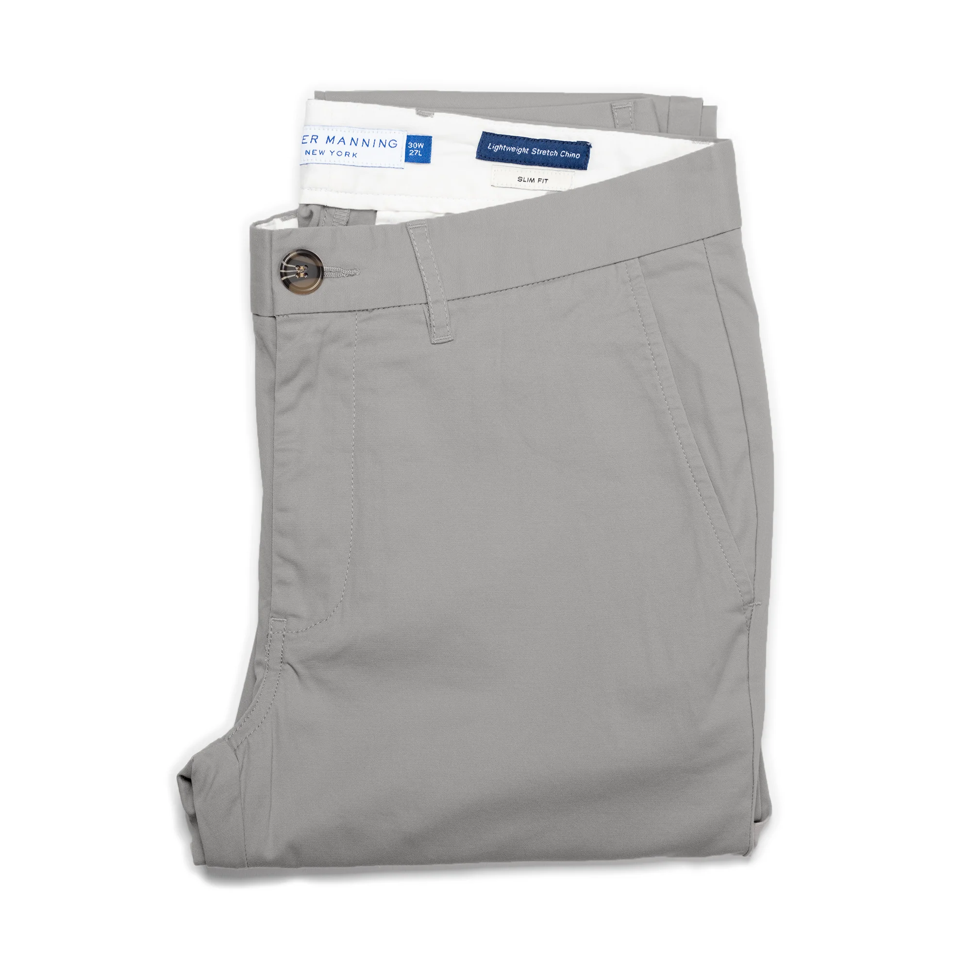Lightweight Stretch Chinos Slim Fit - Grey - Image 6