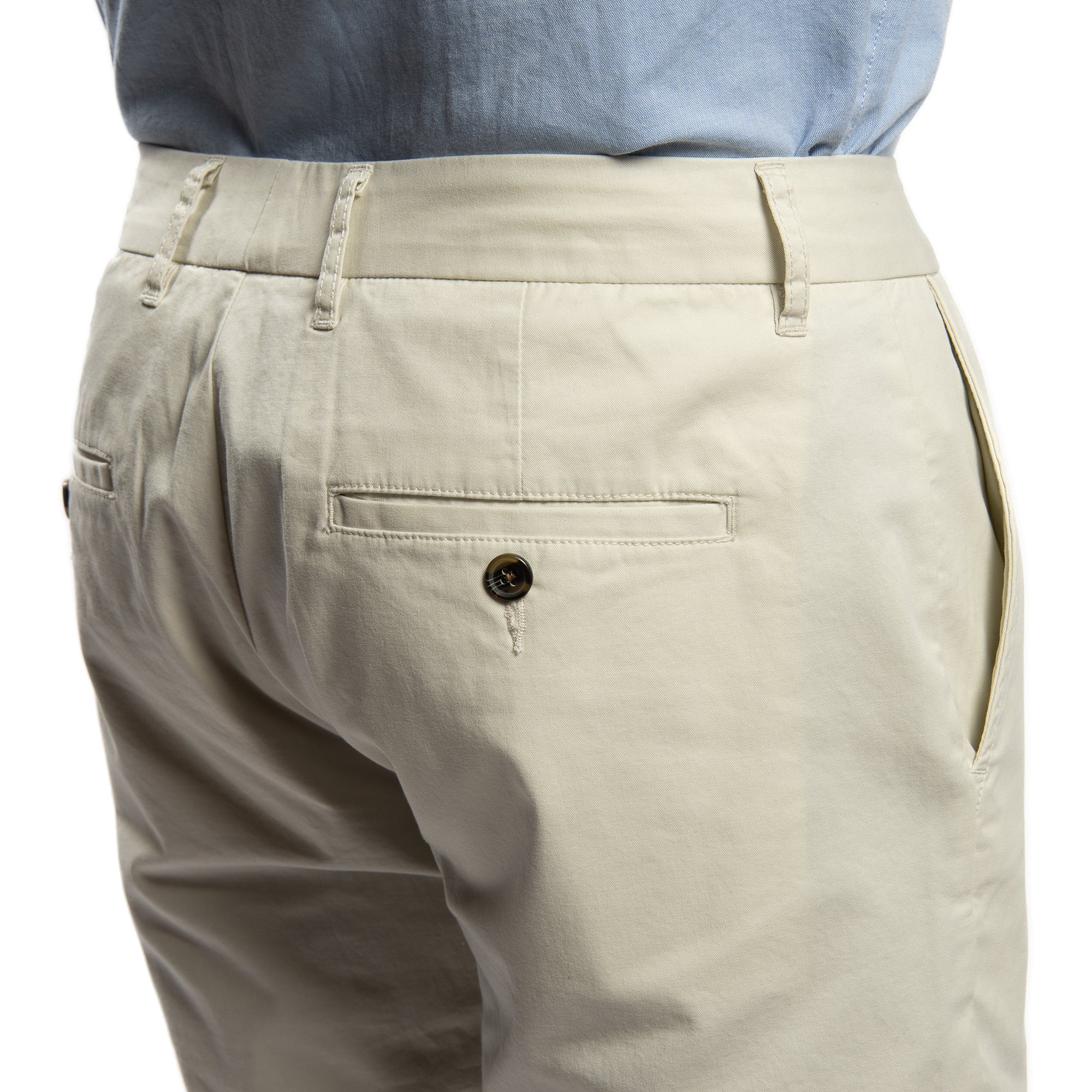 Lightweight Stretch Chinos Slim Fit - Stone - Image 5