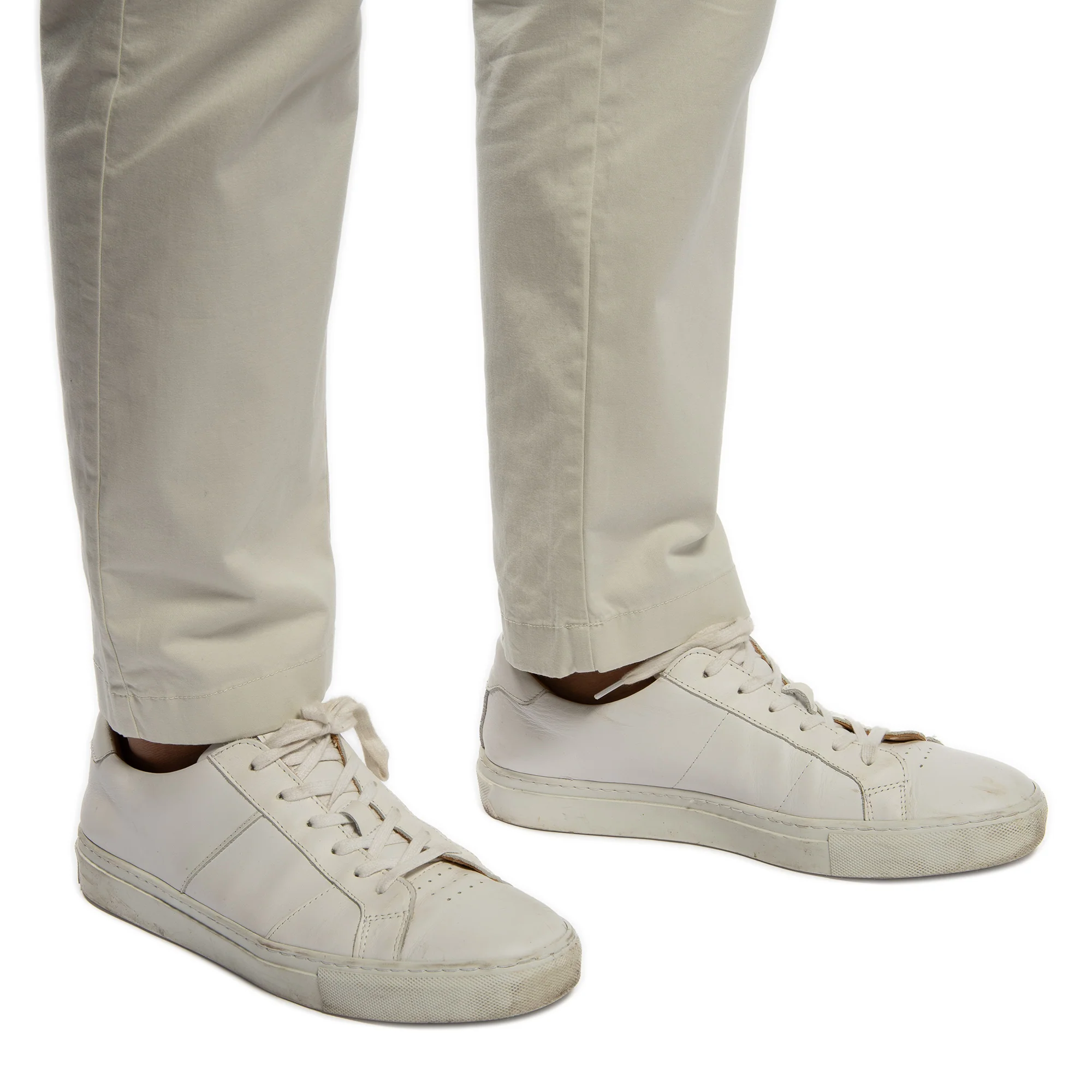Lightweight Stretch Chinos Slim Fit - Stone - Image 6