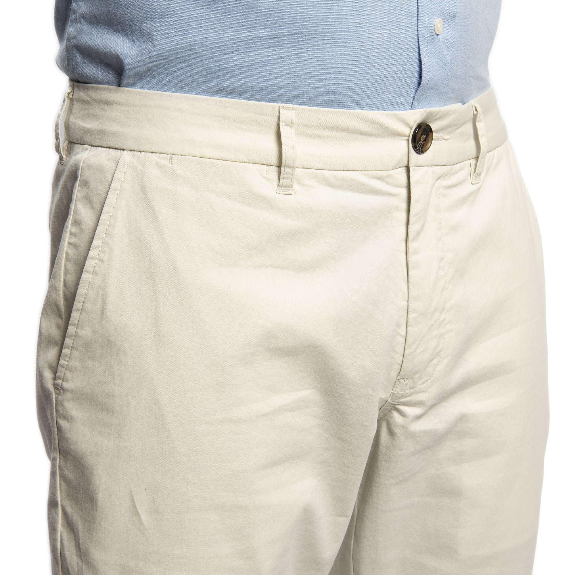 Lightweight Stretch Chinos Standard Fit - Stone - Image 3