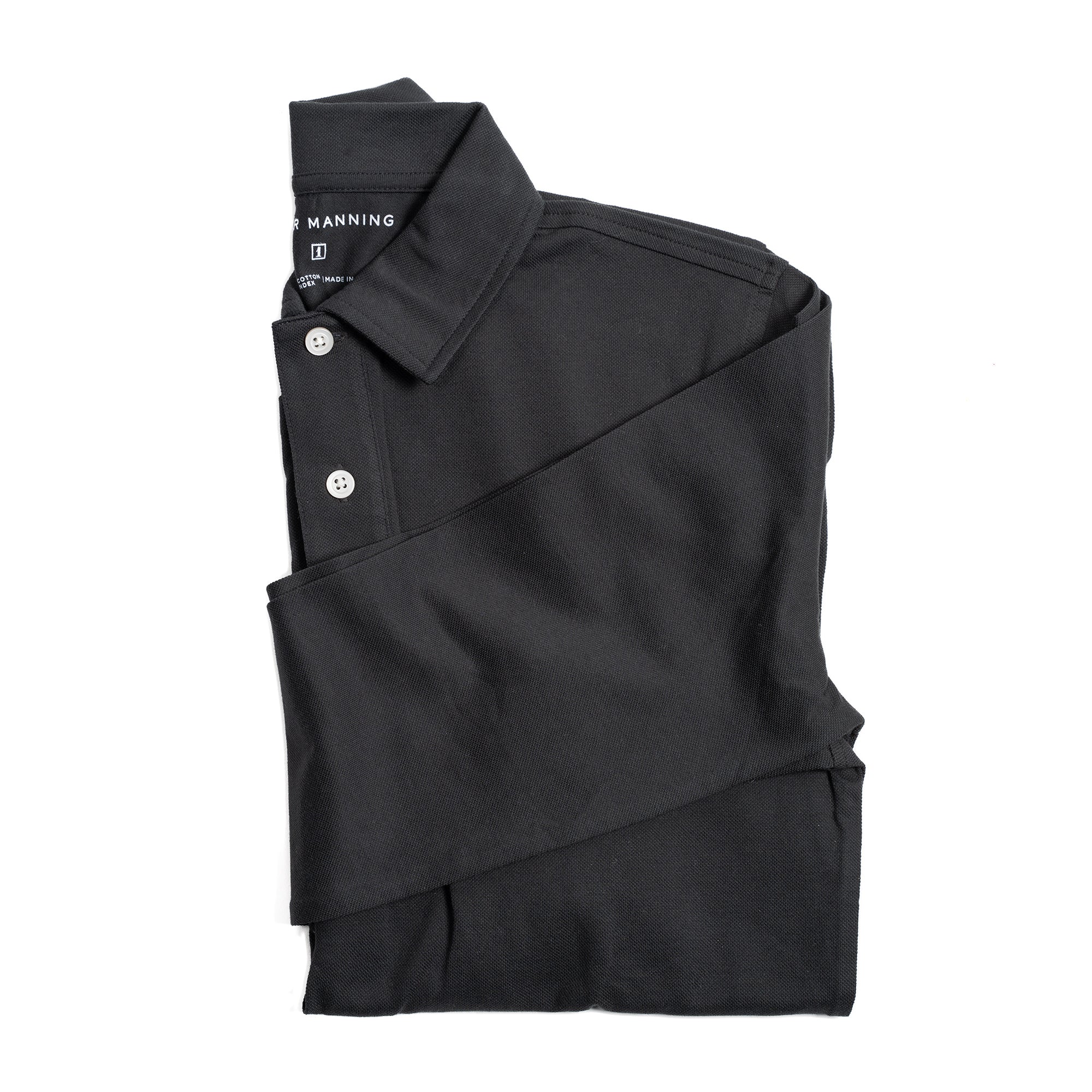 Long Sleeve Polo - Black - Image 4